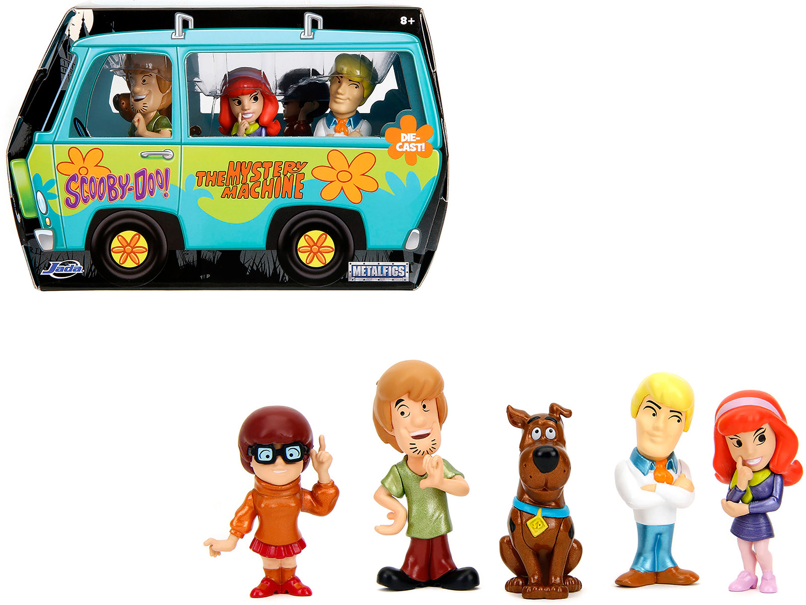 Jada Set of 5 Diecast Figures "Scooby-Doo" TV Series "Metalfigs" Series Diecast Models by Jada
