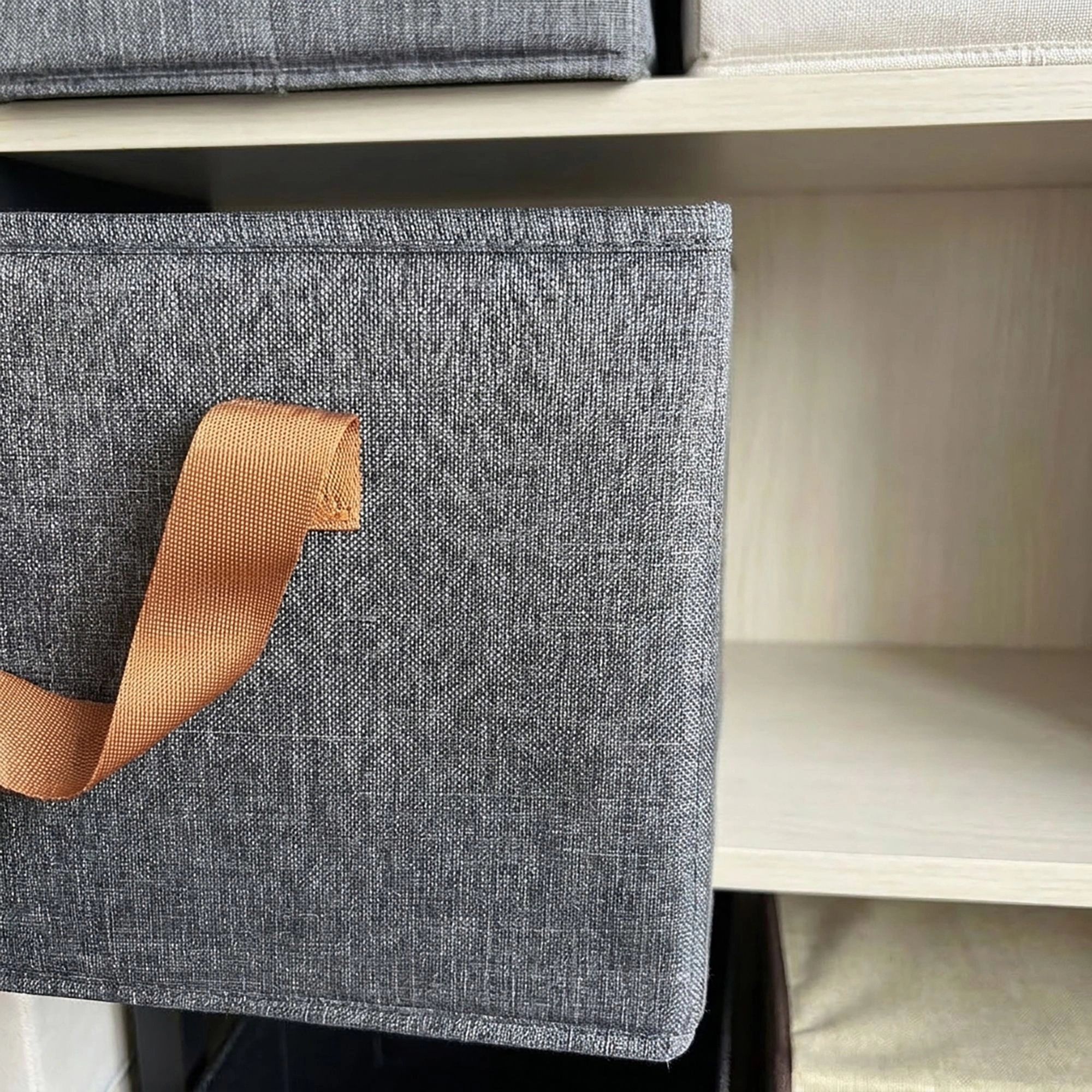 Alilang Unisex Foldable Fabric Storage Bin with Open Top and Carry Handles