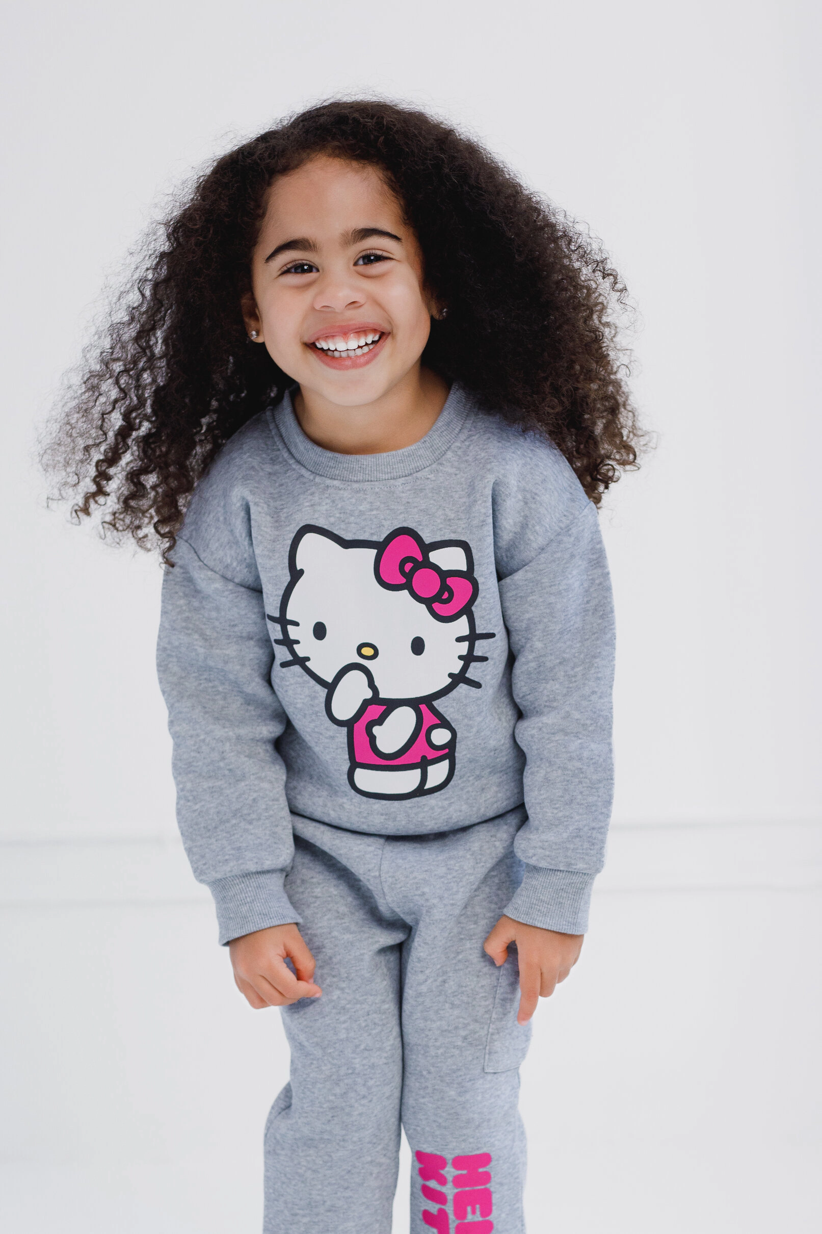 Hello Kitty Girls' 2-Piece Sweatshirt and Joggers Set