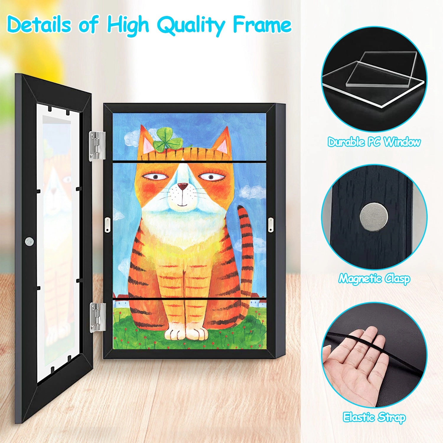 GBruno 2-Pack Front-Opening Kids Art Frame A3