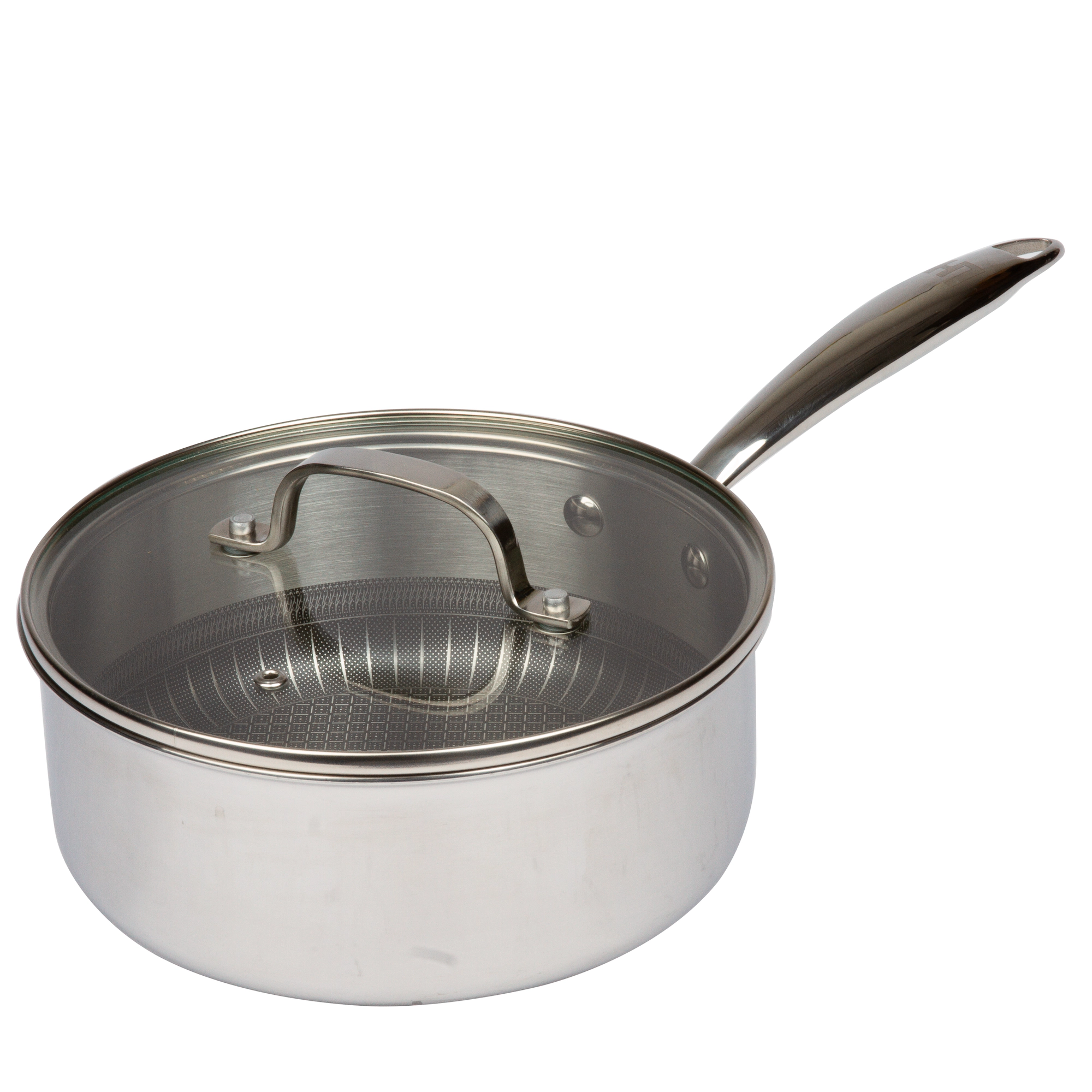 Lexi Home 2.7-Quart Tri-Ply Stainless Steel Saucepan, Induction & Oven Safe