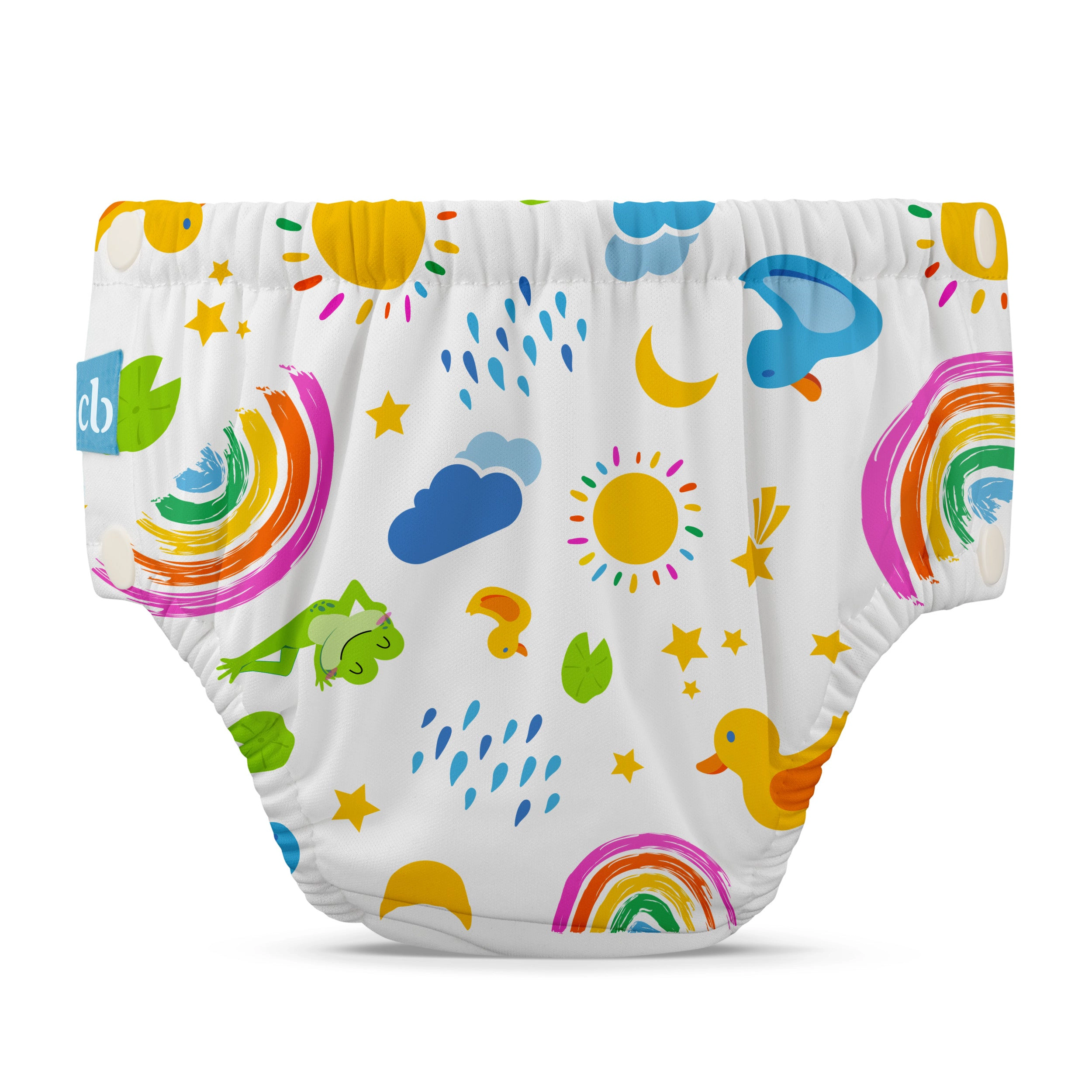 Charlie Banana Reusable Swim Diaper Snaps Small - Hello Sunshine