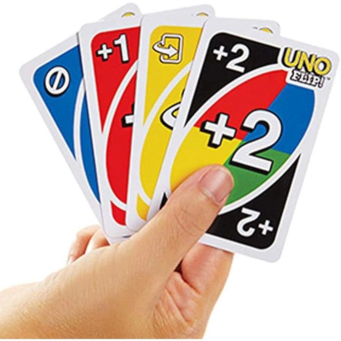 Mattel UNO Flip Double-Sided Card Game, 112-Card Deck