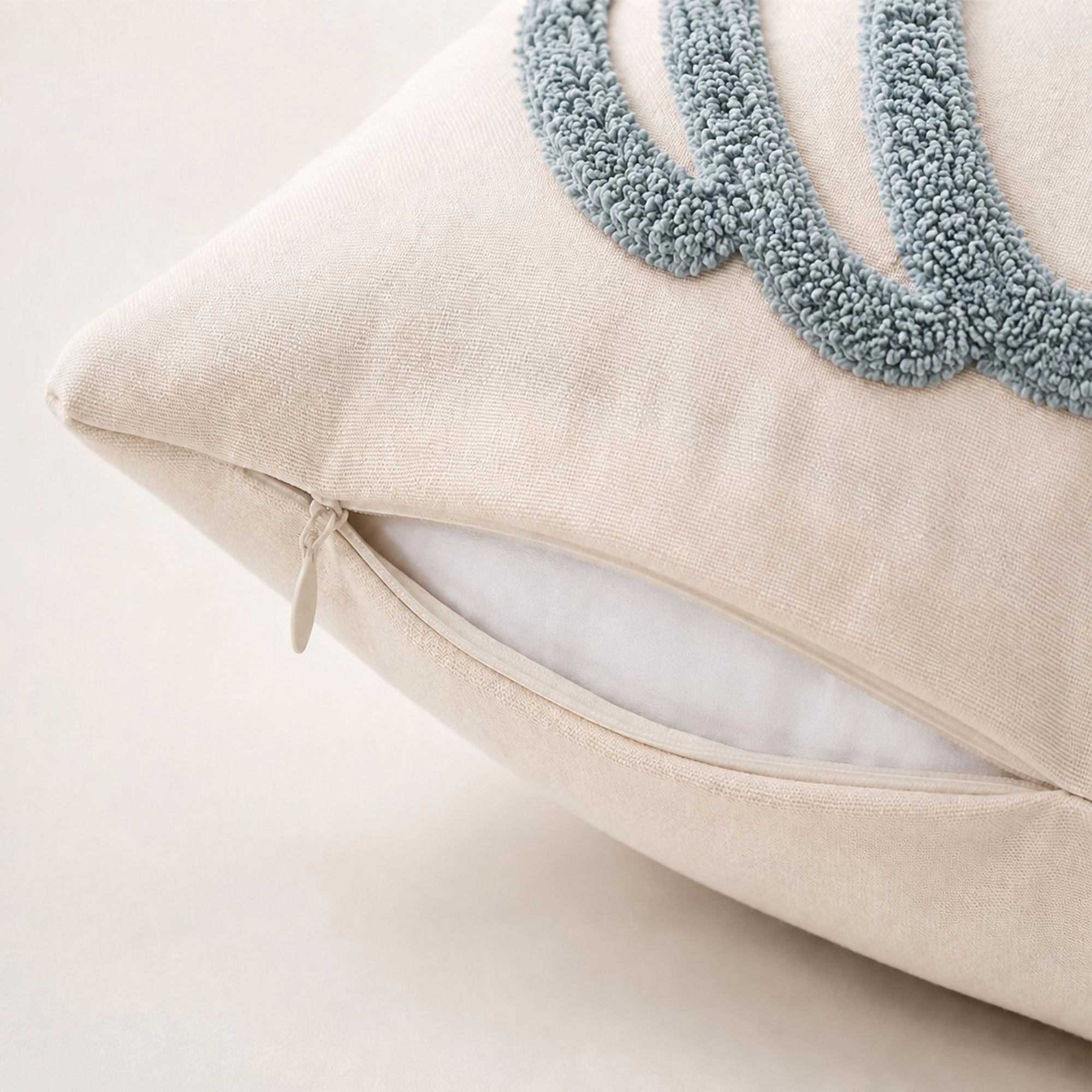 Alilang Fall Tufted Pumpkin Outline Decorative Throw Pillow Cover