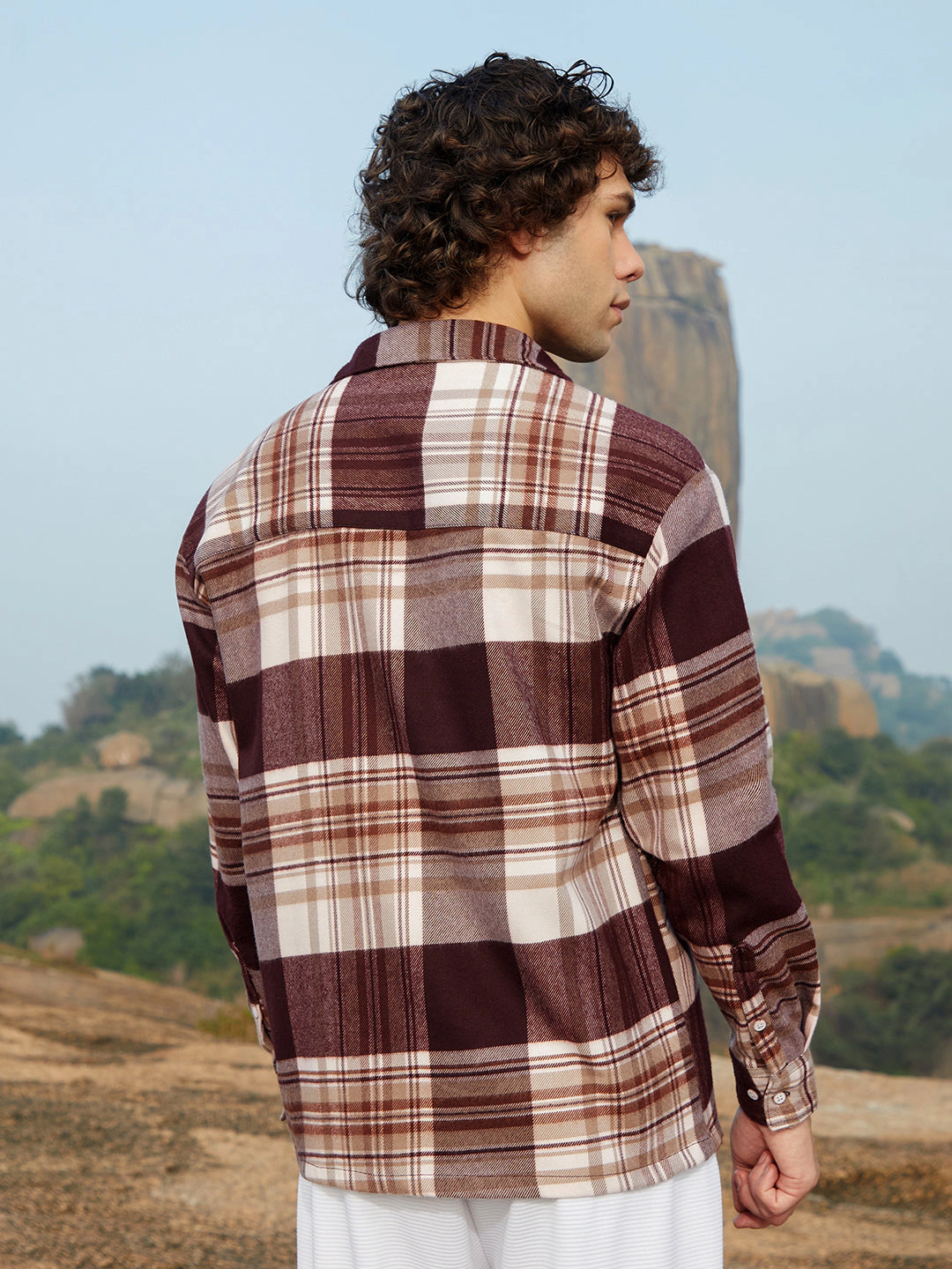Cahoot Men's Plaid Oversized Shirt