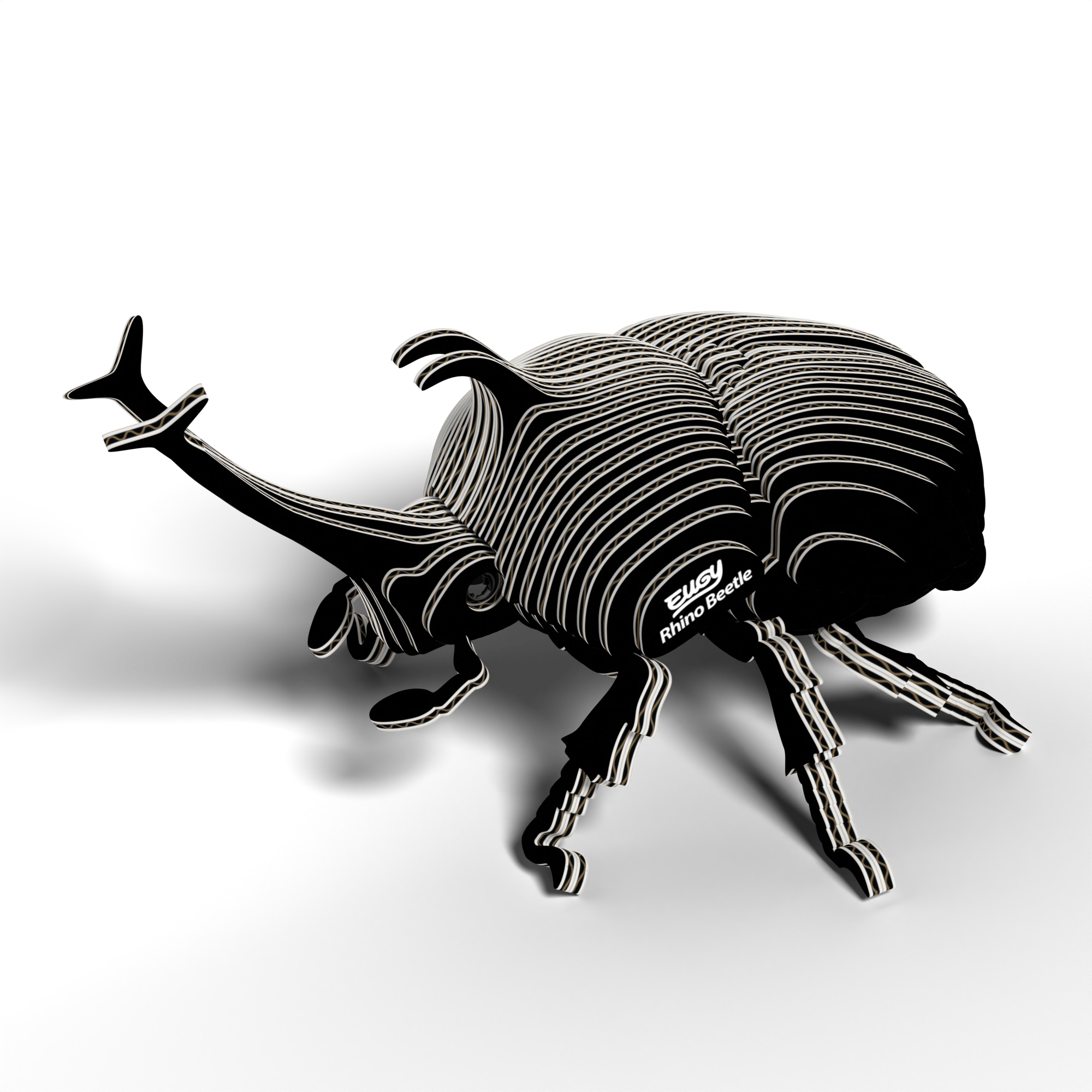 EUGY Rhino Beetle 3D Puzzle - contains 34 puzzle pieces
