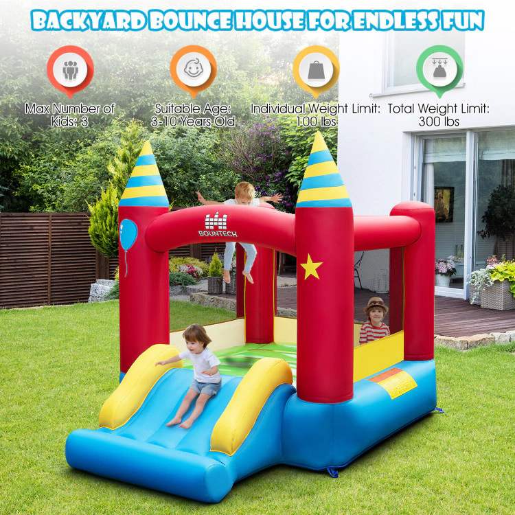 Hivvago Inflatable Kids Bounce Castle with 480W Blower