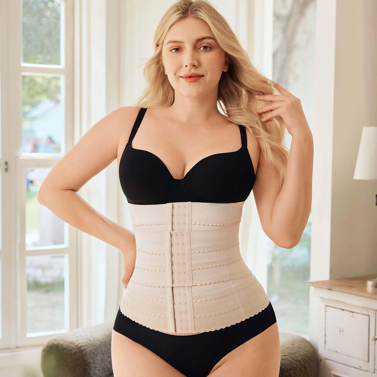 Nebility Womens Waist Trainer Tummy Control Corset Shapewear