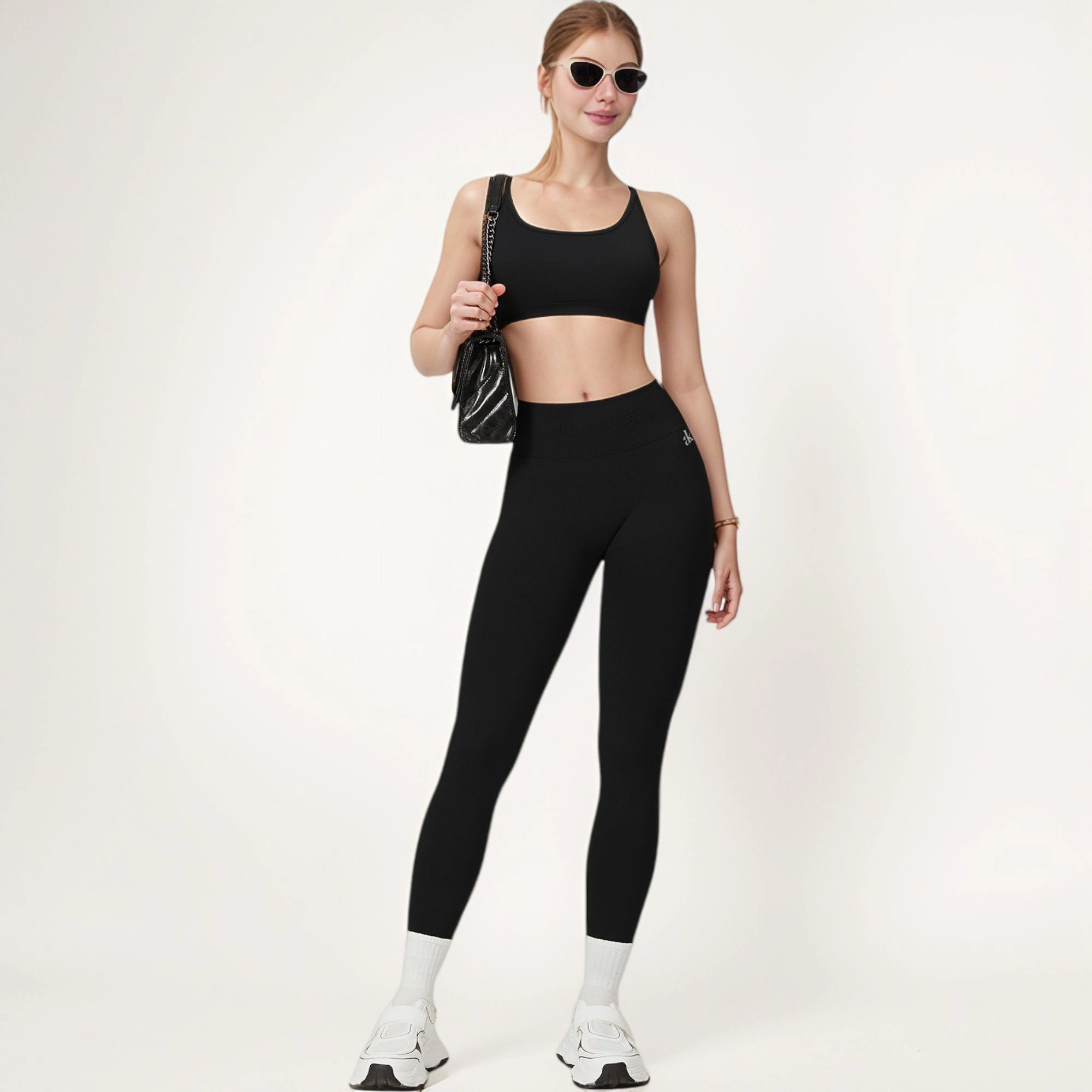 Anna-Kaci Active Women's High Waist Seamless Leggings with Stretch Fabric and Second-Skin Fit