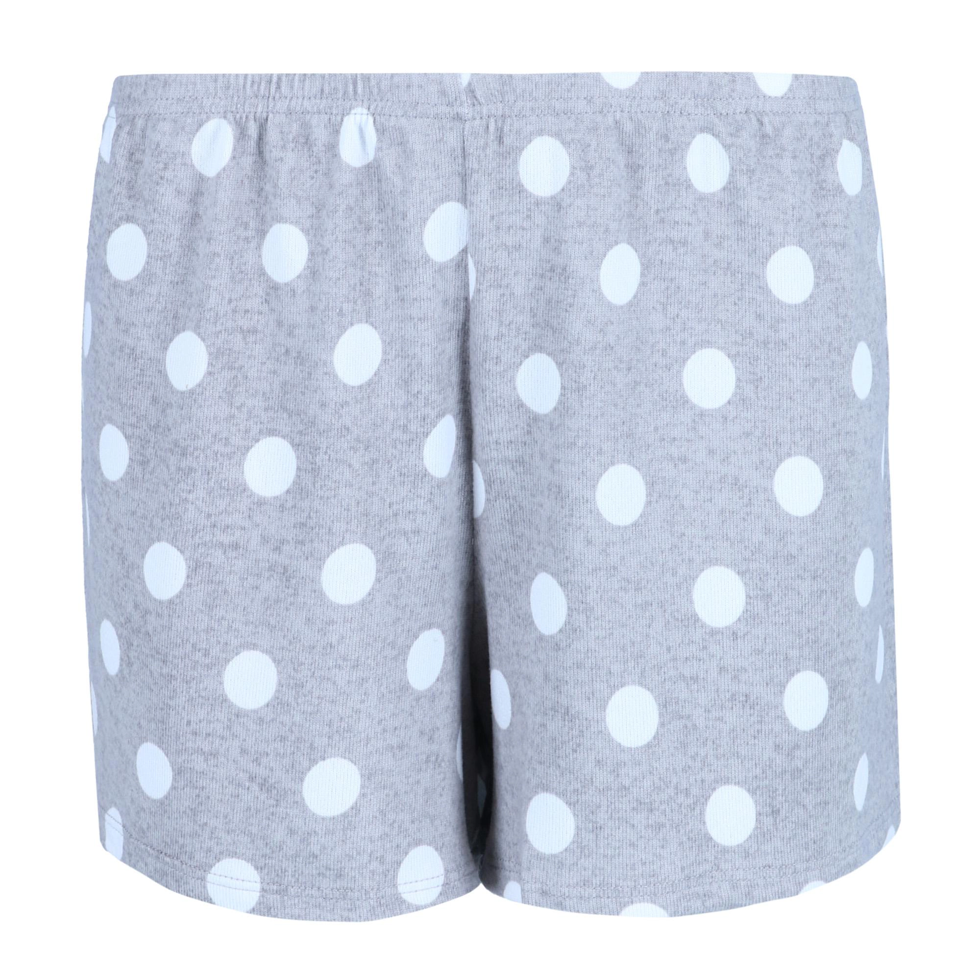 PJ Couture Women's Plus Polka Dot Pajama Short Set