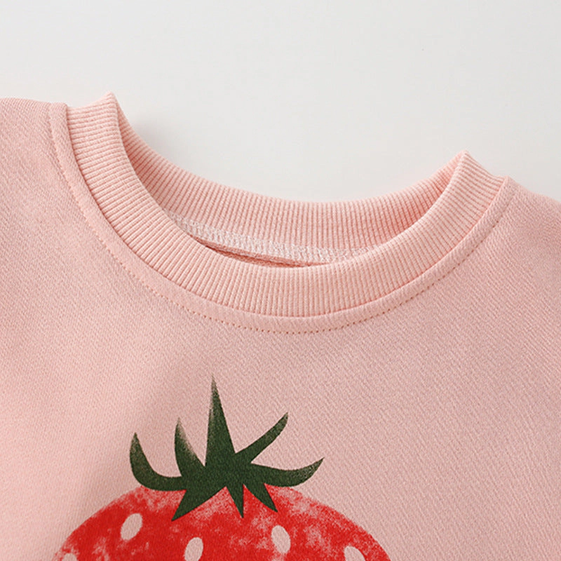 MyKids-USA Baby Girl Flower Print Pattern Solid Color Beautiful Hoodies