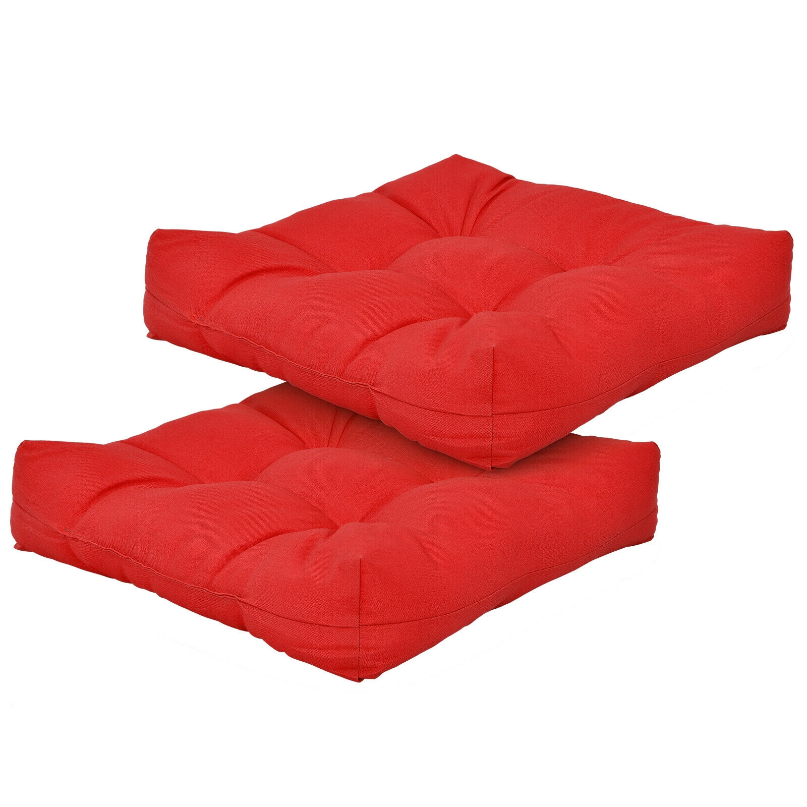 SlickBlue Square Patio Furniture Seat Cushions with Cotton Filling