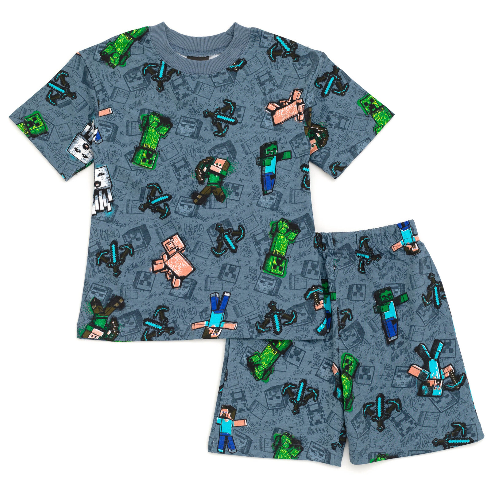 Minecraft Boys' 2-Piece T-Shirt and Shorts Set