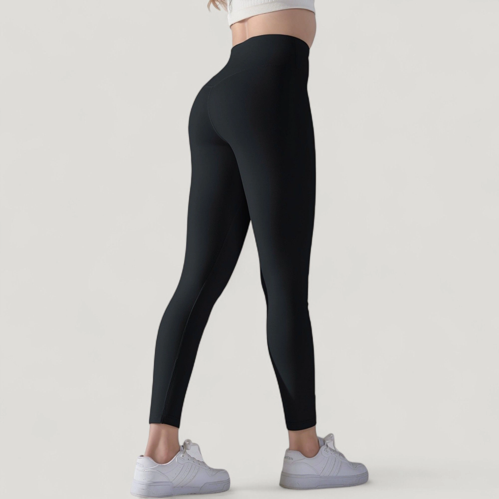 Anna-Kaci Active Women's High Waist Seamless Full Length Leggings with Wide Waistband