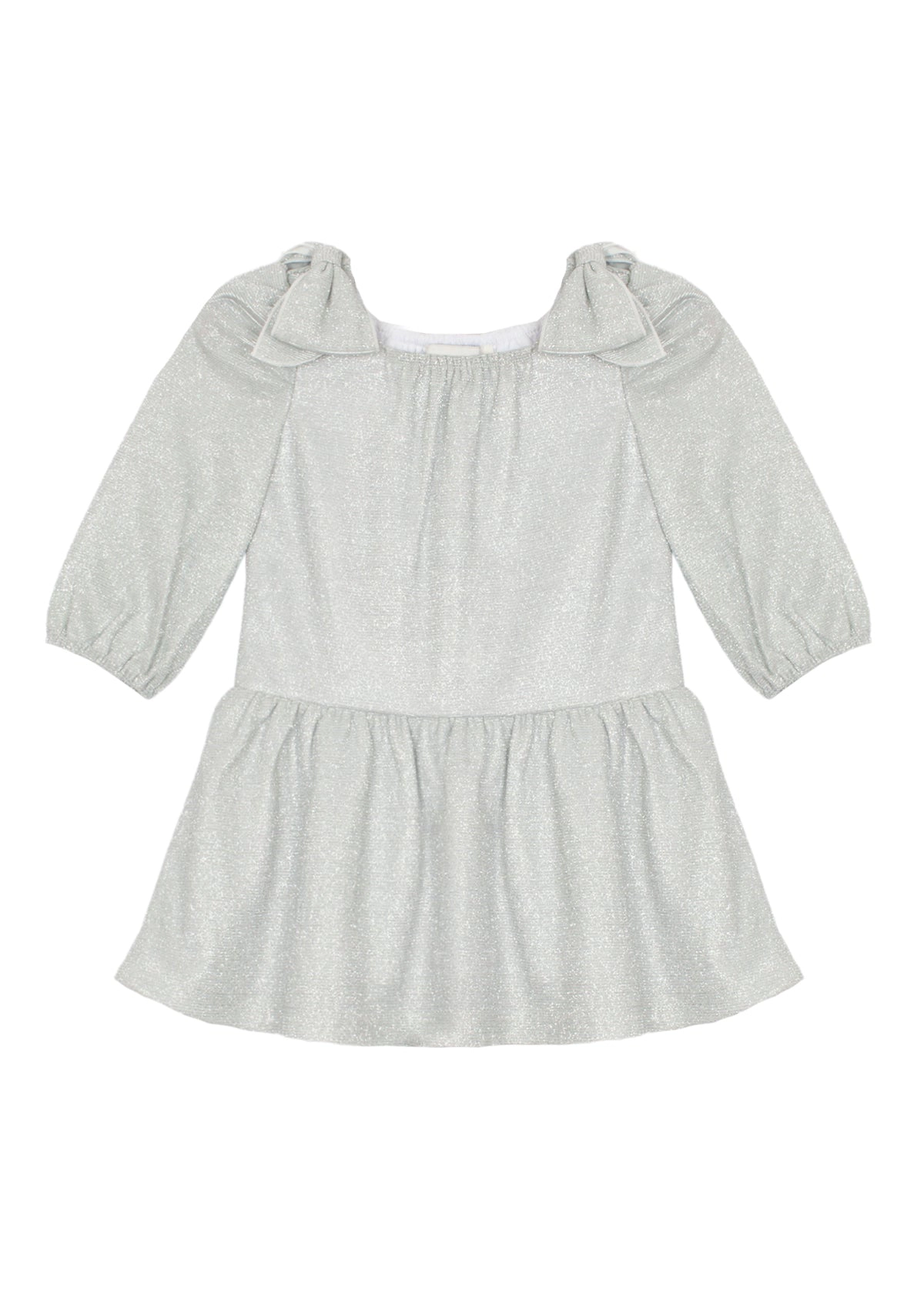 Isobella and Chloe Glimmer Woven Dress - Silver