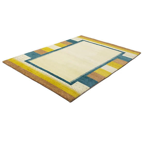 Magic Rugs Cream Border Tribal 6X8 Indo-Gabbeh Oriental Rug