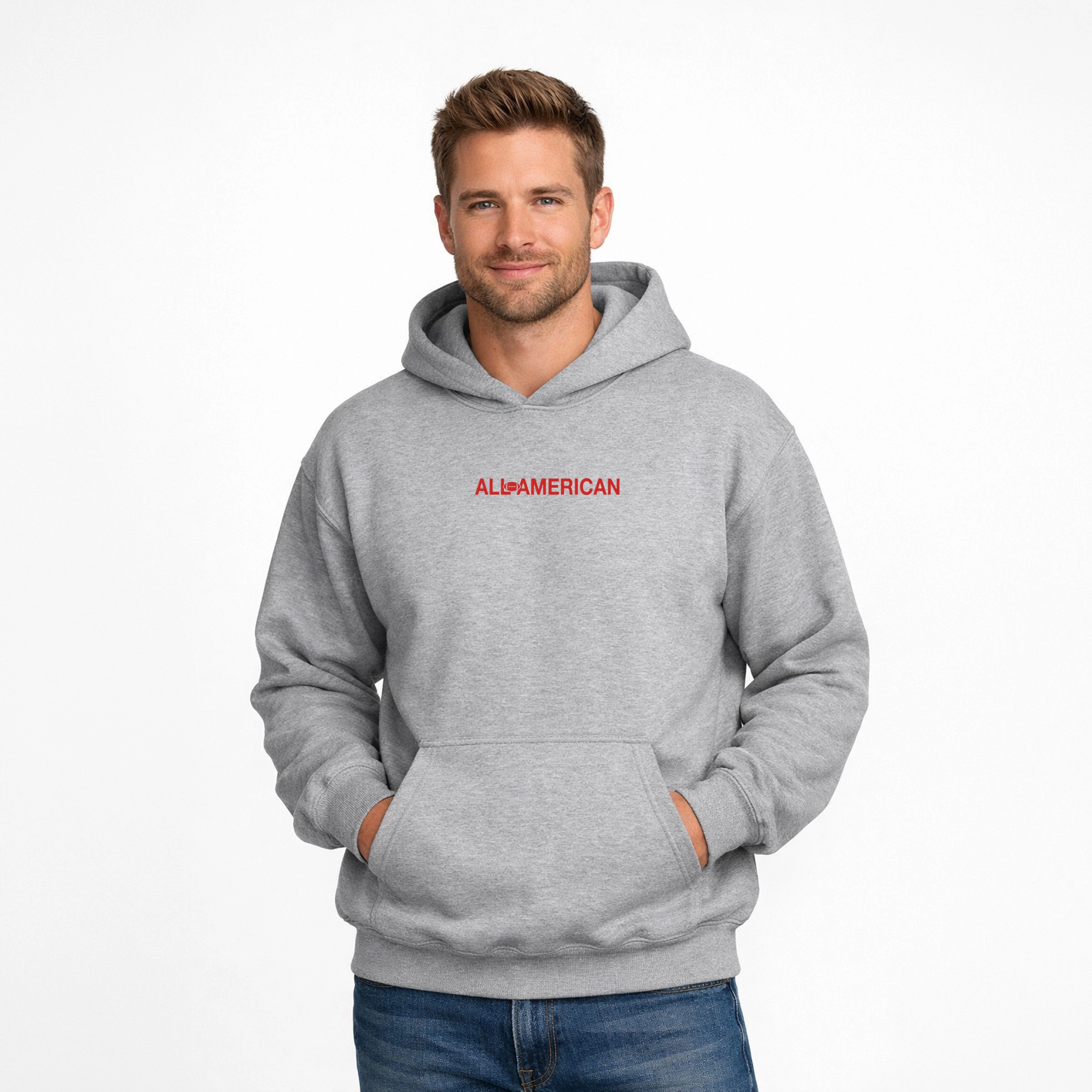Simply Sage Market - Men's Graphic Hoodie All-American Football