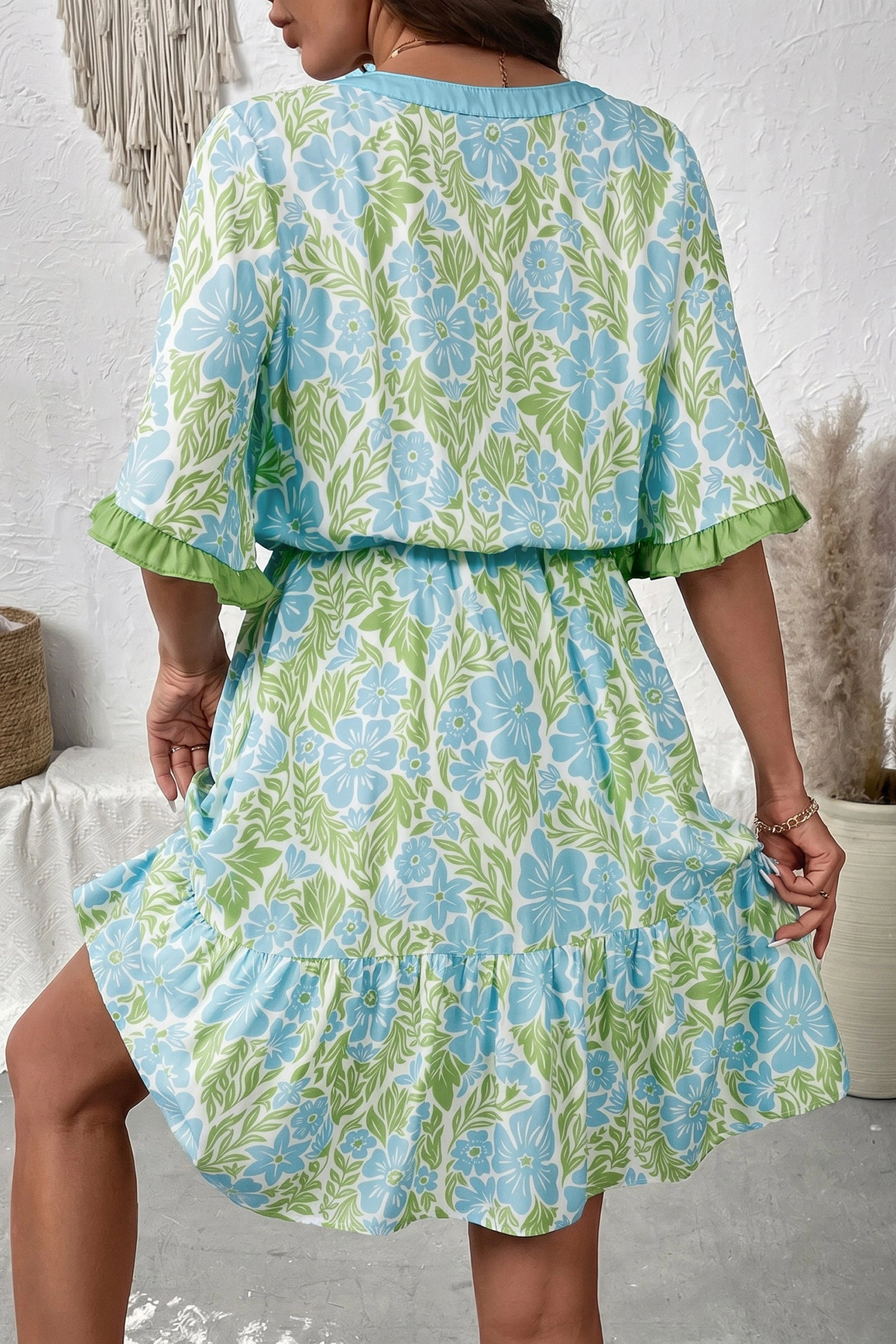 Threaded Pear Ophelia Short Sleeve Mini Dress