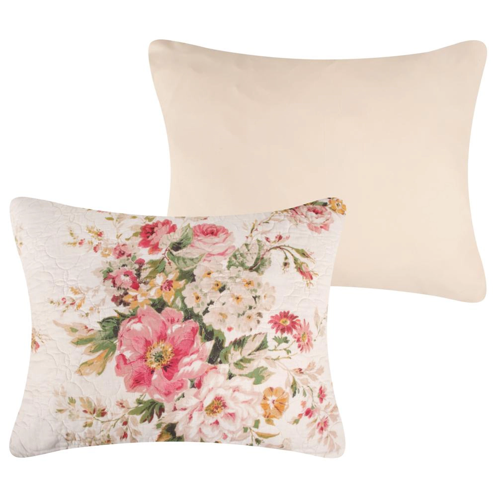 Greenland Home Fashions Grace Stunning Floral Design Luxurious Modern Ultimate Comfort Sham