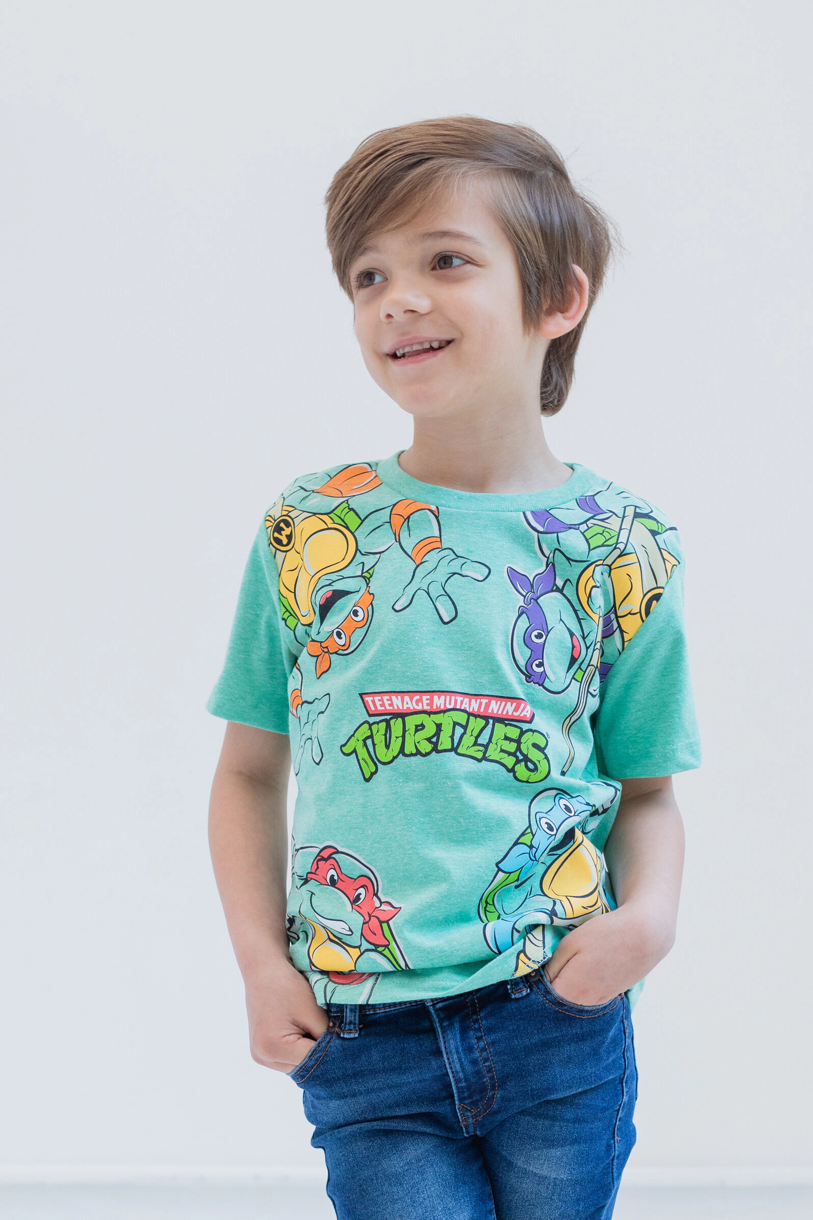 Nickelodeon Teenage Mutant Ninja Turtles Boys' 3-Pack Short Sleeve Graphic T-Shirts