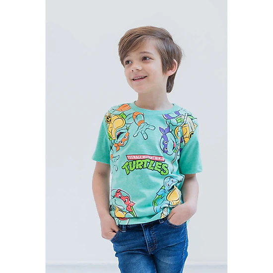 Nickelodeon Teenage Mutant Ninja Turtles Boys' 3-Pack Short Sleeve Graphic T-Shirts
