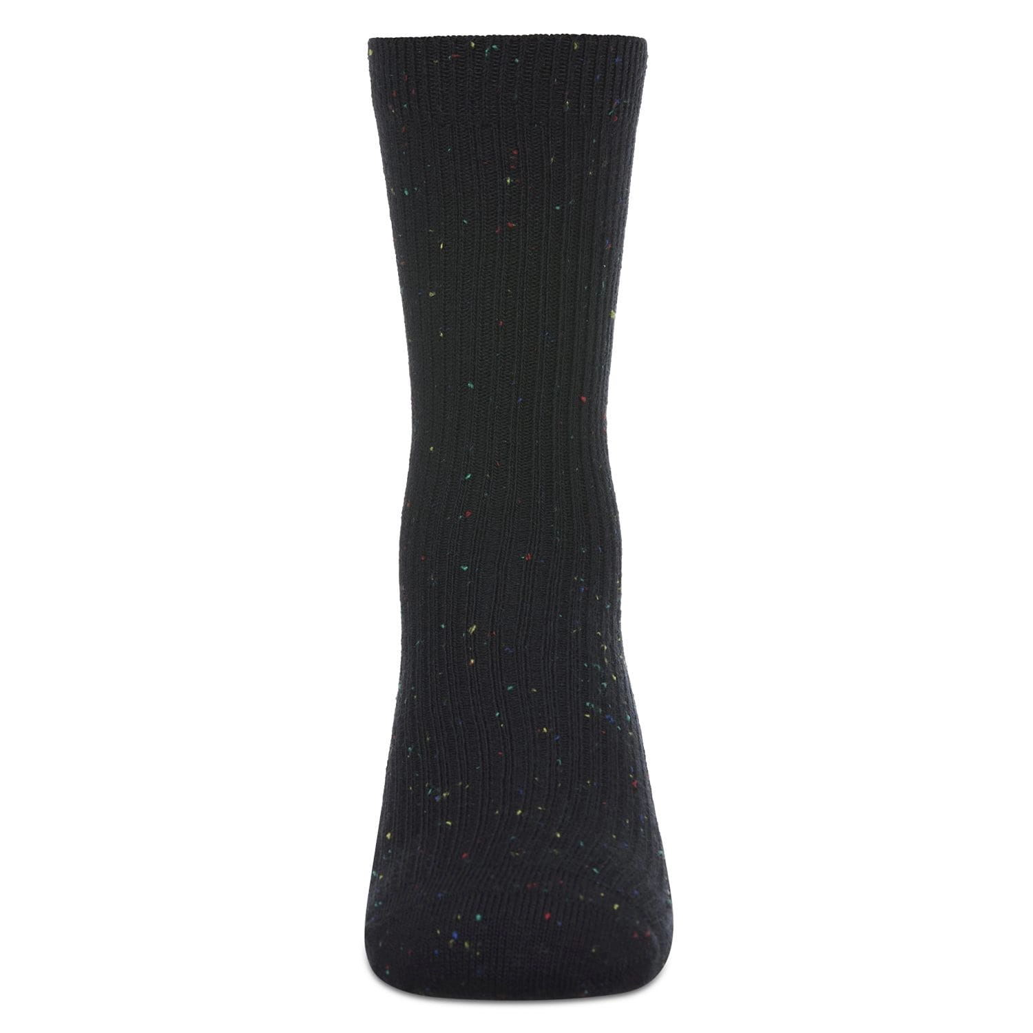 MeMoi Kids Girl Thin Ribbed Cotton Blend Speckled Crew Sock