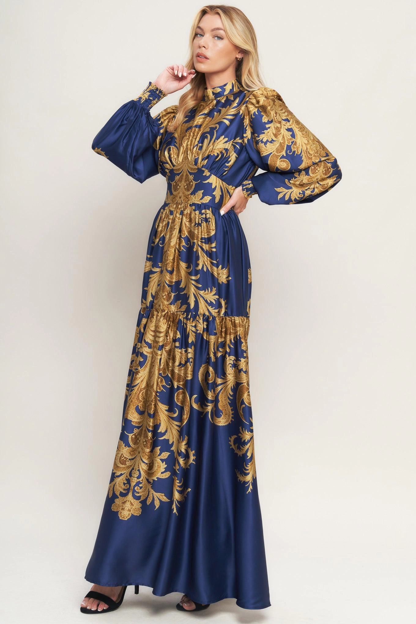 TRUEDAMES Women Palace Waltz Woven Maxi Dress