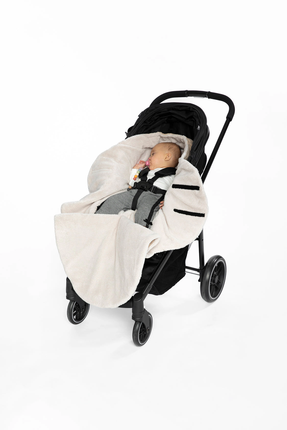 Deux par Unisex Quilted Nido Wrap with Bear-Ear Hood for Bassinet, Car Seats and Strollers