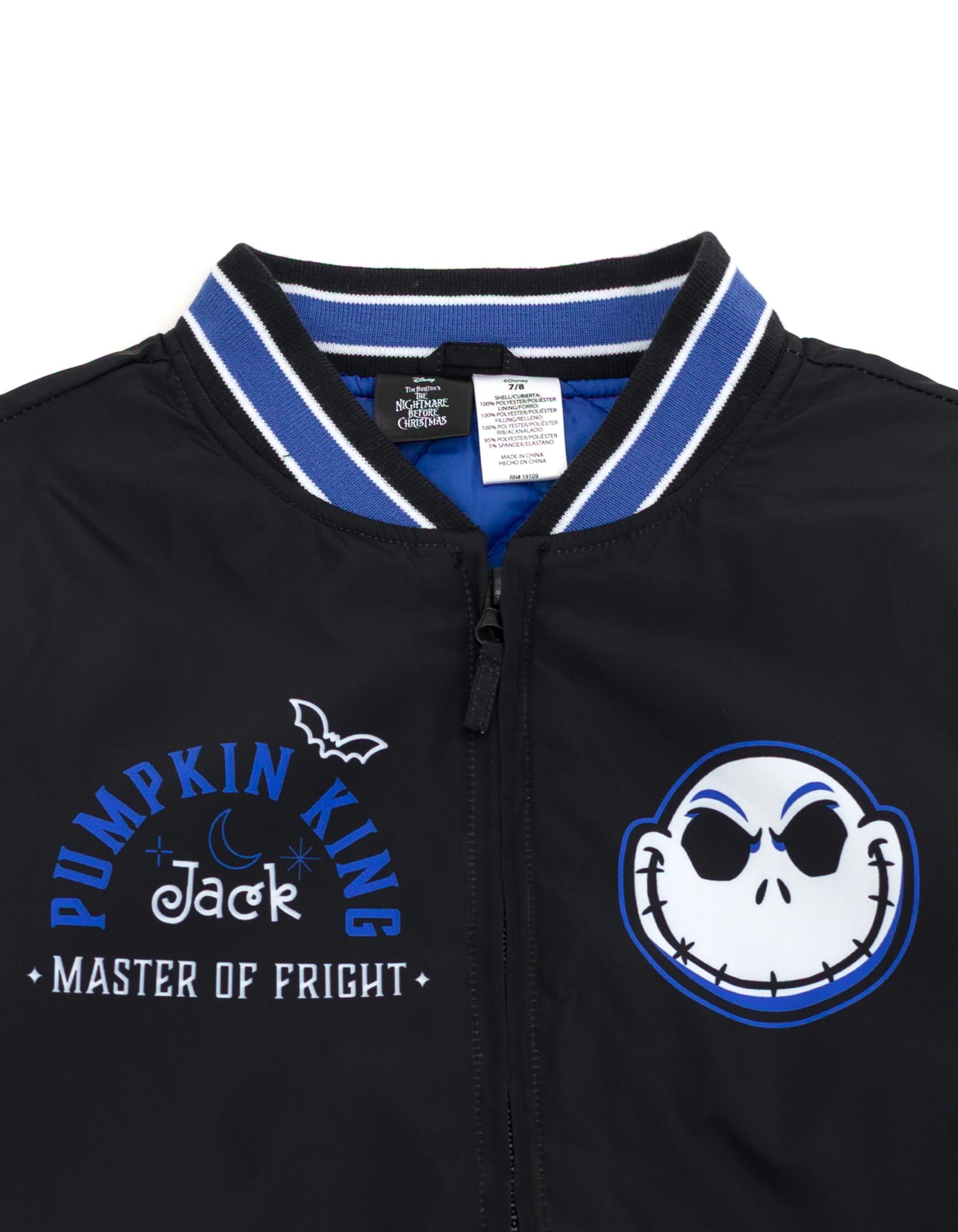 Disney Nightmare Before Christmas Boys' Varsity Bomber Jacket