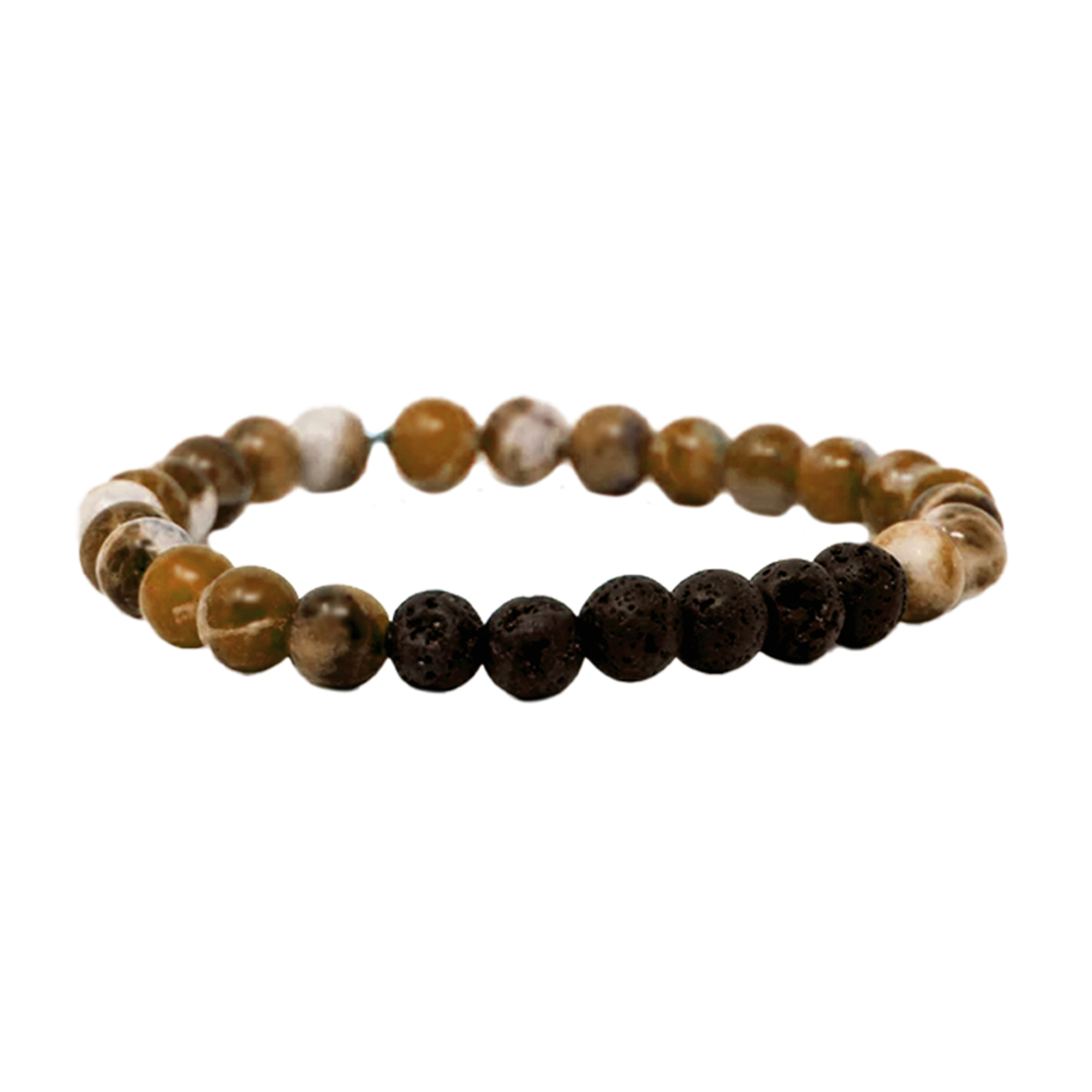 Pursonic Unisex Aromatherapy Wellness Bracelet with Lava Stone Diffuser & Peppermint Sweet Orange Essential Oils