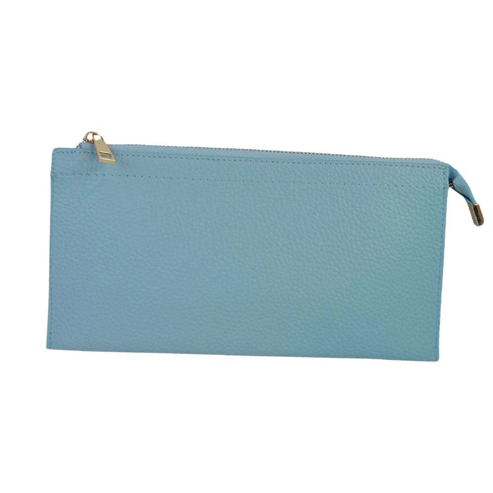 Fashnzfab Faux Leather Slim Wallet Crossbody Bag