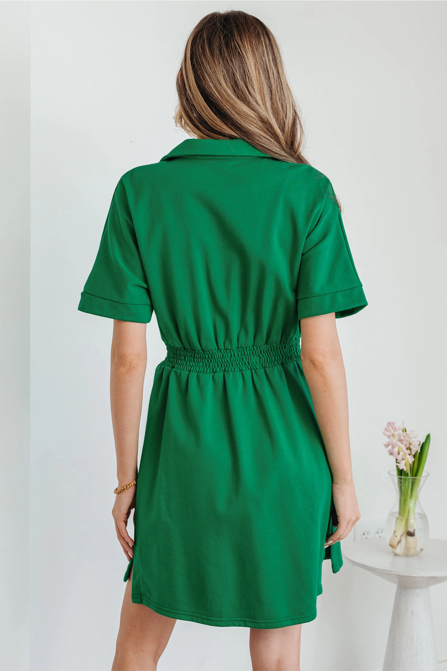 Threaded Pear Women's Lakelynn Short Sleeve Mini Dress