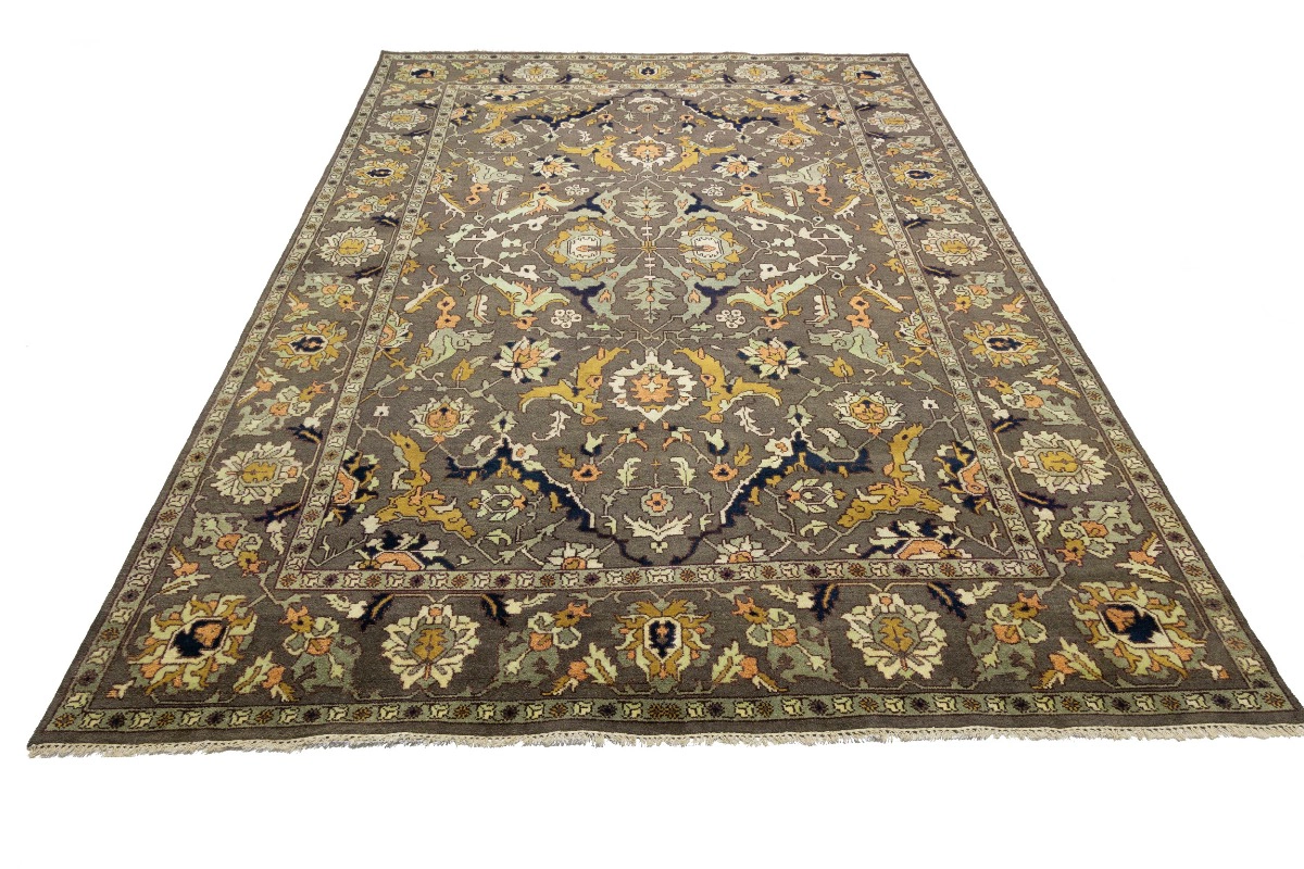 Magic Rugs Brown Floral 10X14 Chobi Serapi Oriental Rug