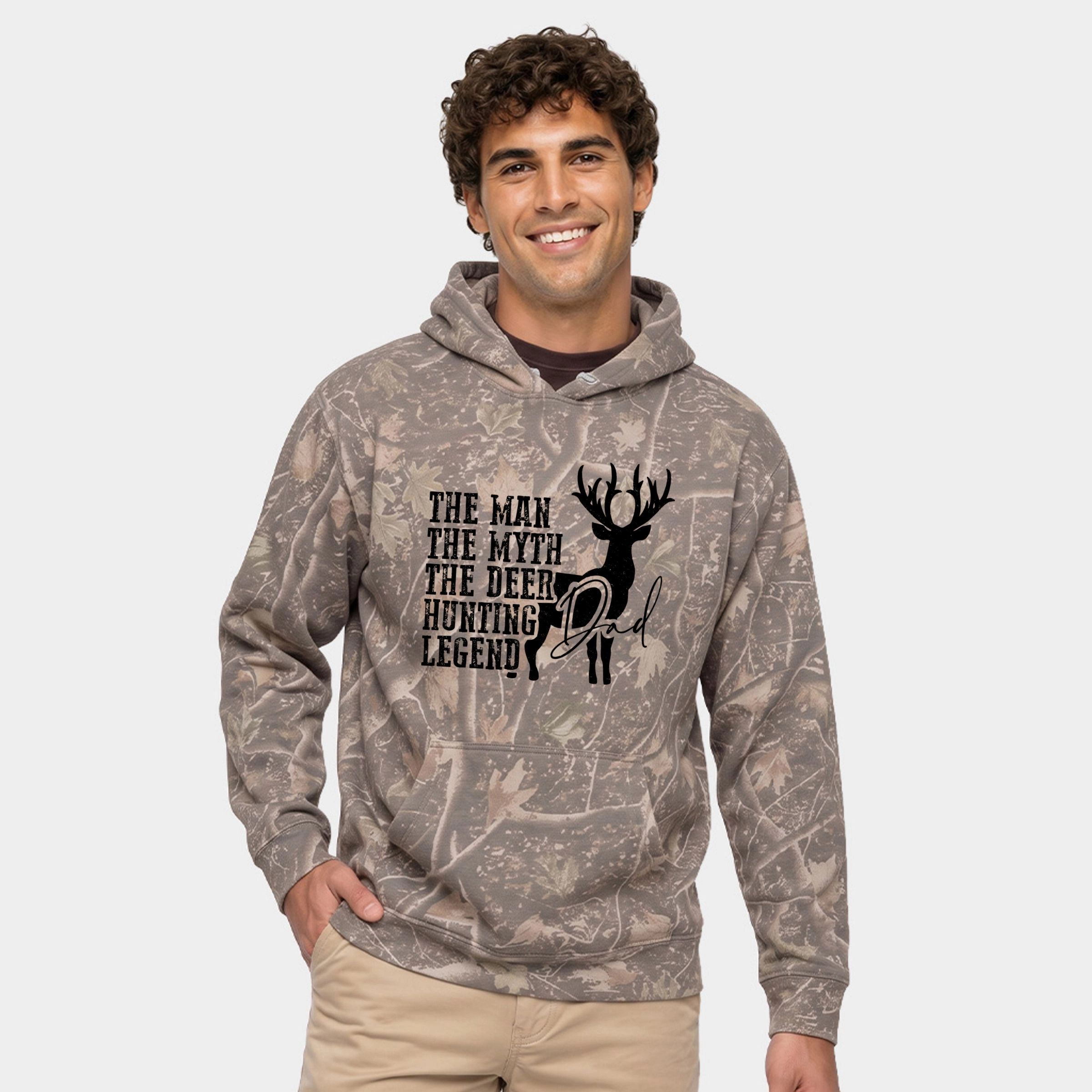 Simply Sage Market - Men's Camo Hoodie The Deer Hunting Legend