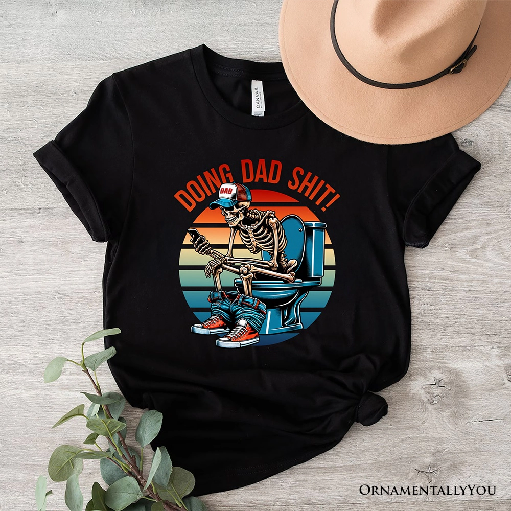 OrnamentallyYou Mens Doing Dad Stuff Skeleton T-Shirt