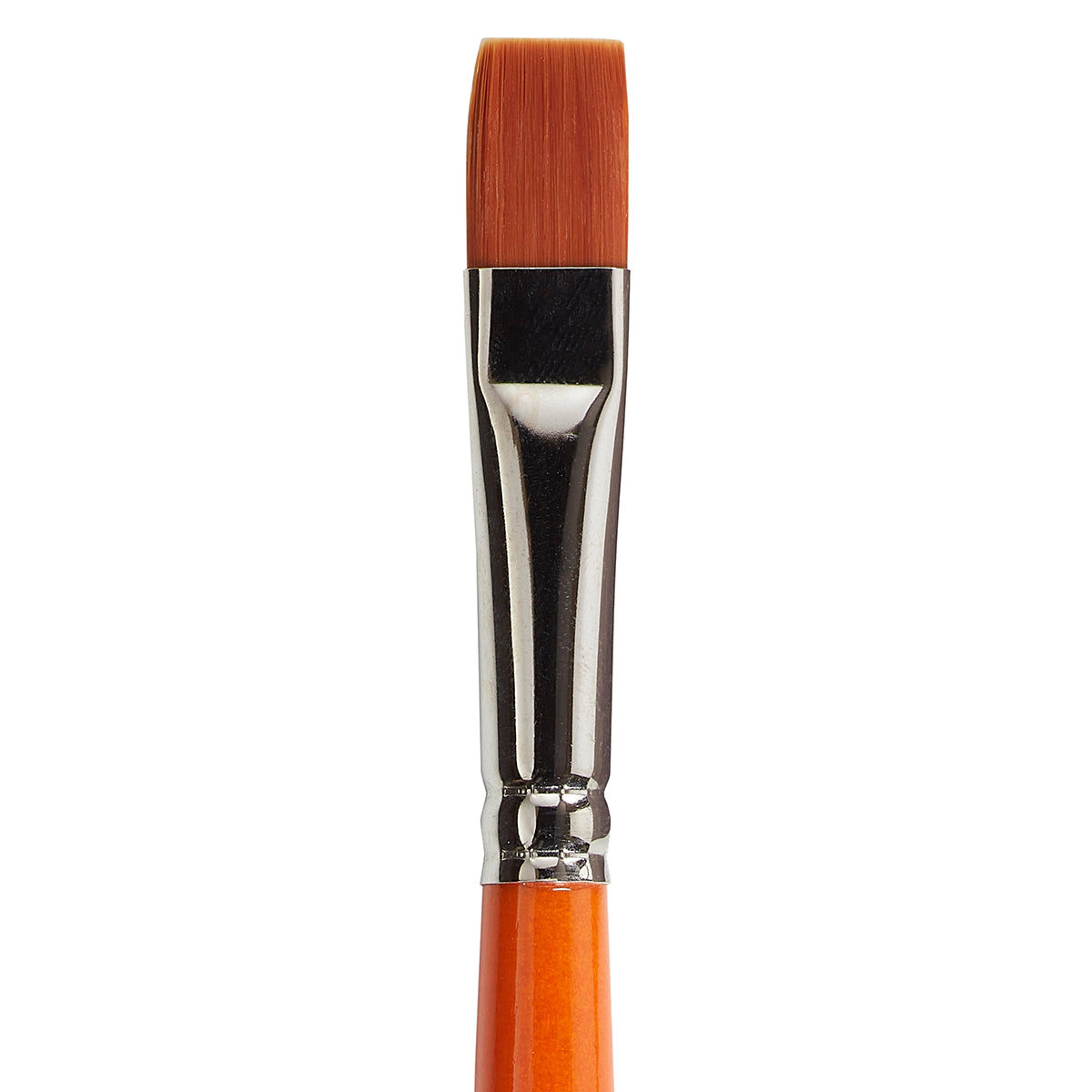 KINGART Radiant 6300 Flat Shader Golden Synthetic Brush - Short Handle