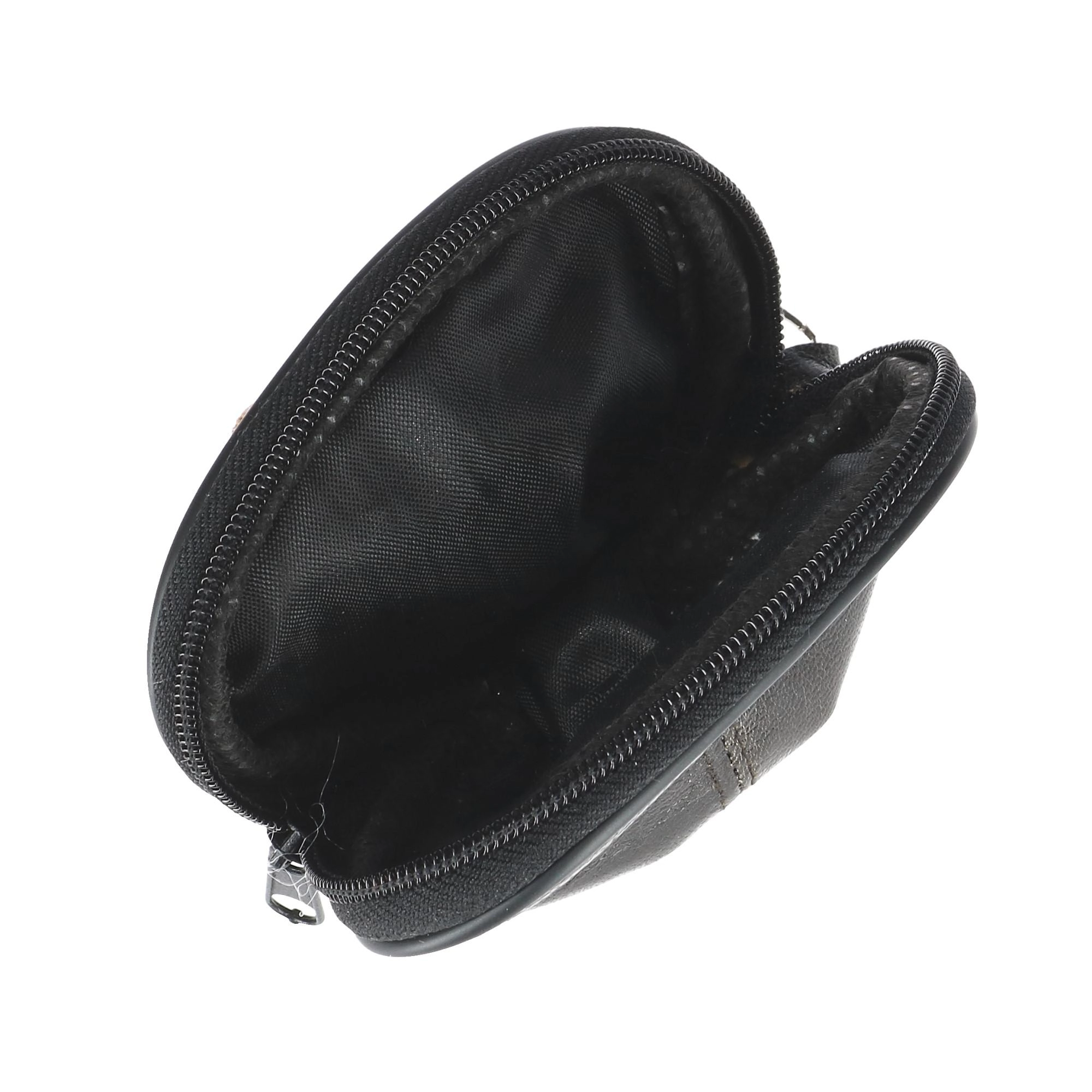CTM Leather Compact Zipper Coin Pouch Wallet