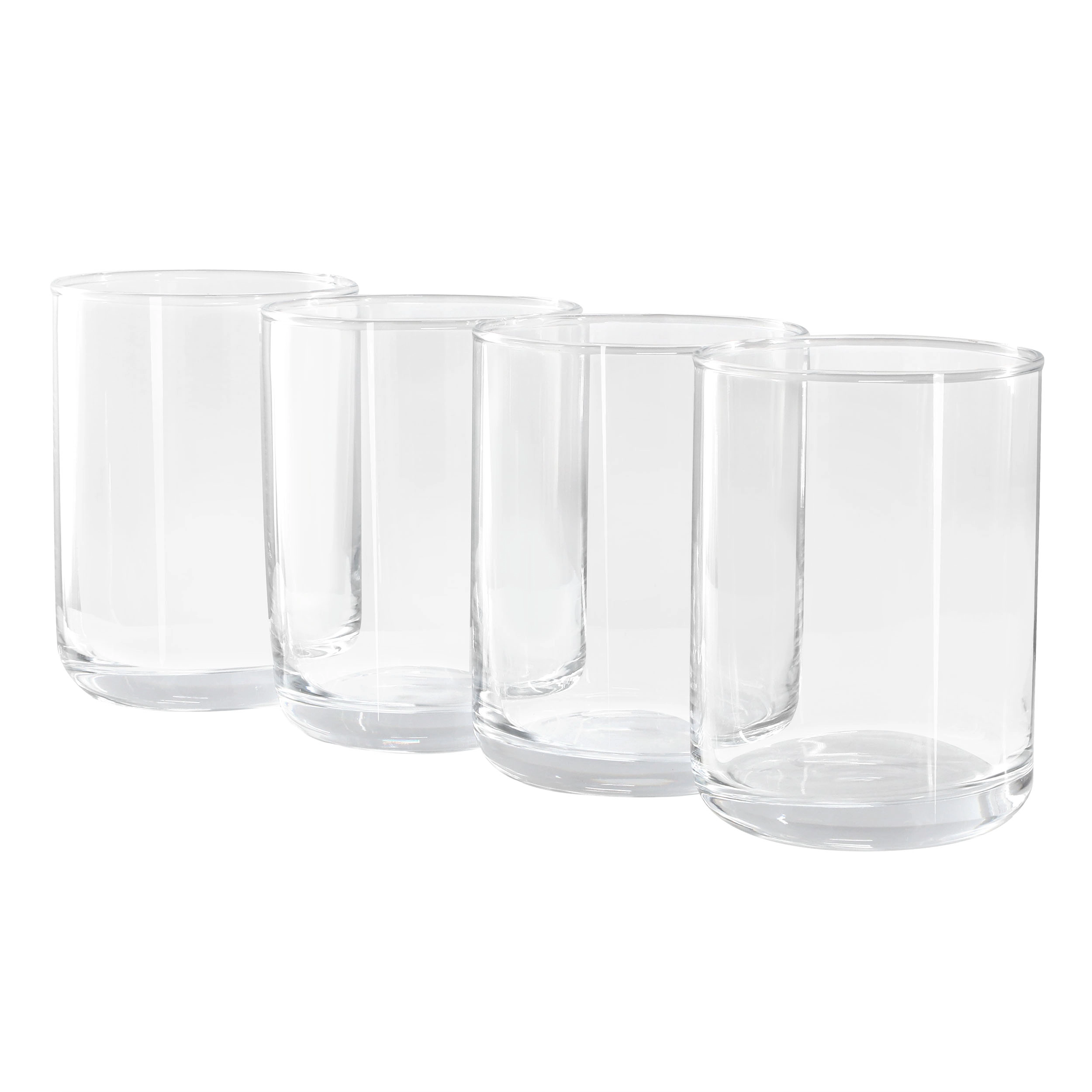 Gibson Home Emory 4 Piece 15 Ounce Double Old Fashioned Clear Glass Set