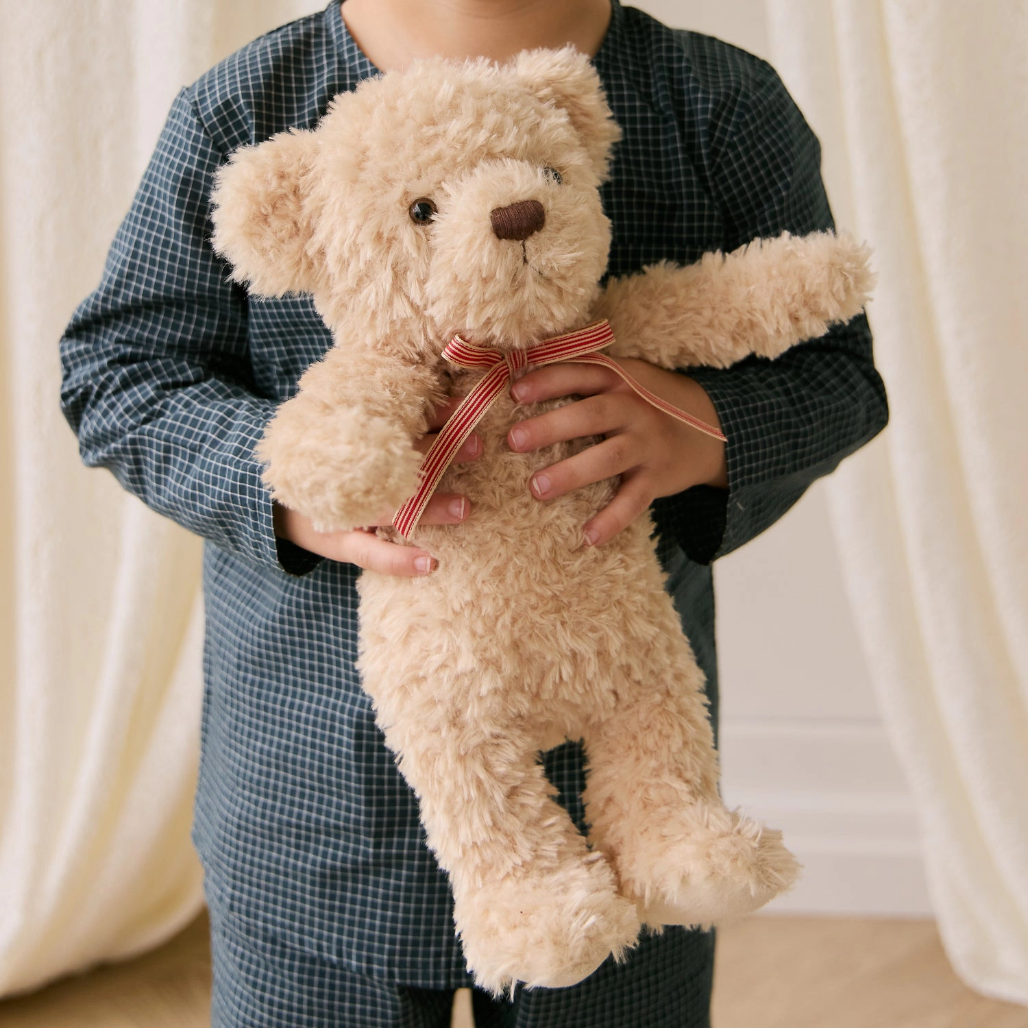 Snuggle Bunnies Arthur the Bear 14" with Ribbon Bow