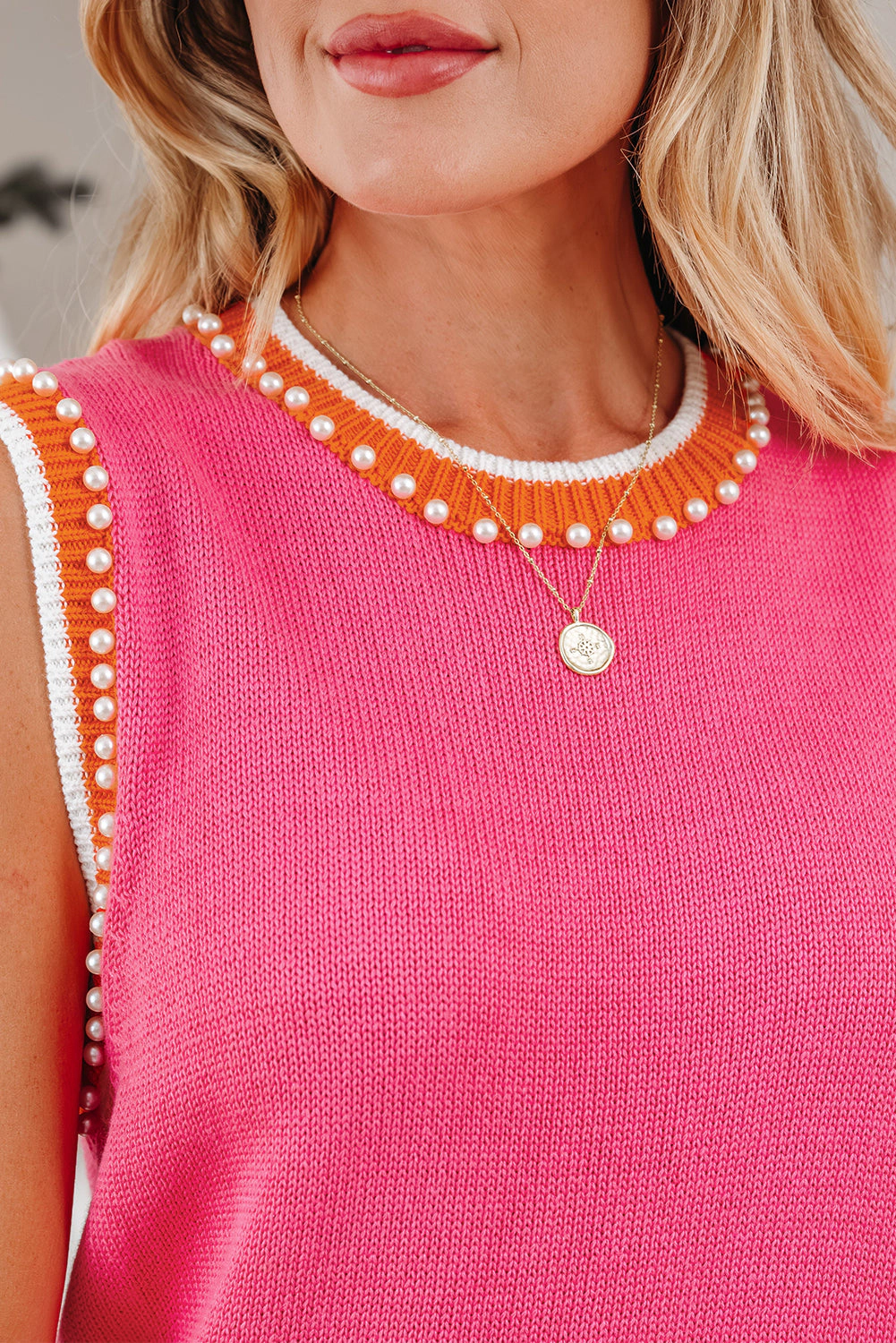 Threaded Pear Magdalena Pearl Detail Sweater