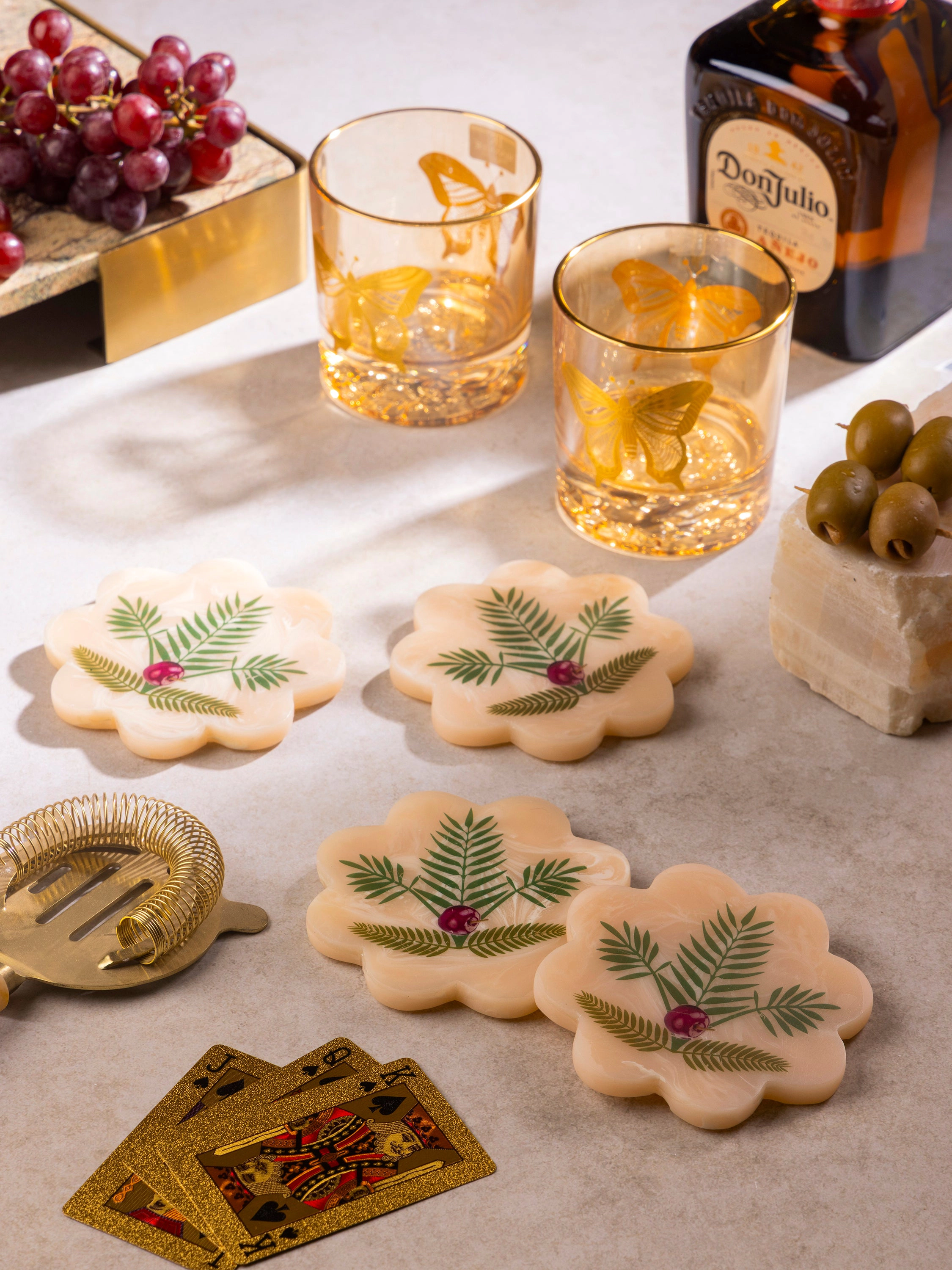 GAURI KOHLI Trellis Coasters