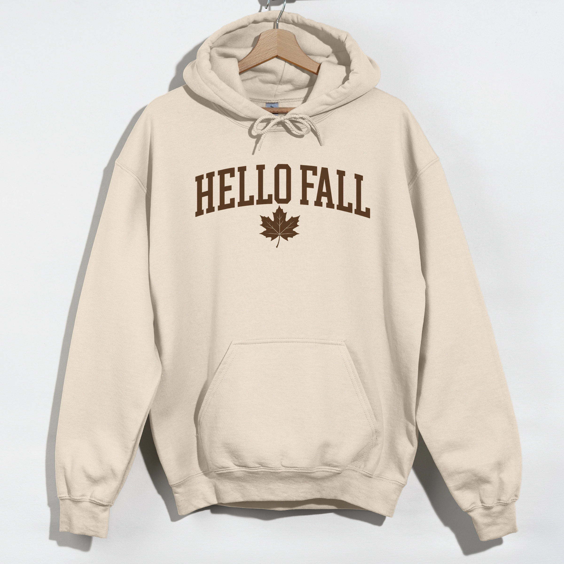 Simply Sage Market - Women's Graphic Hoodie Hello Fall Leaf