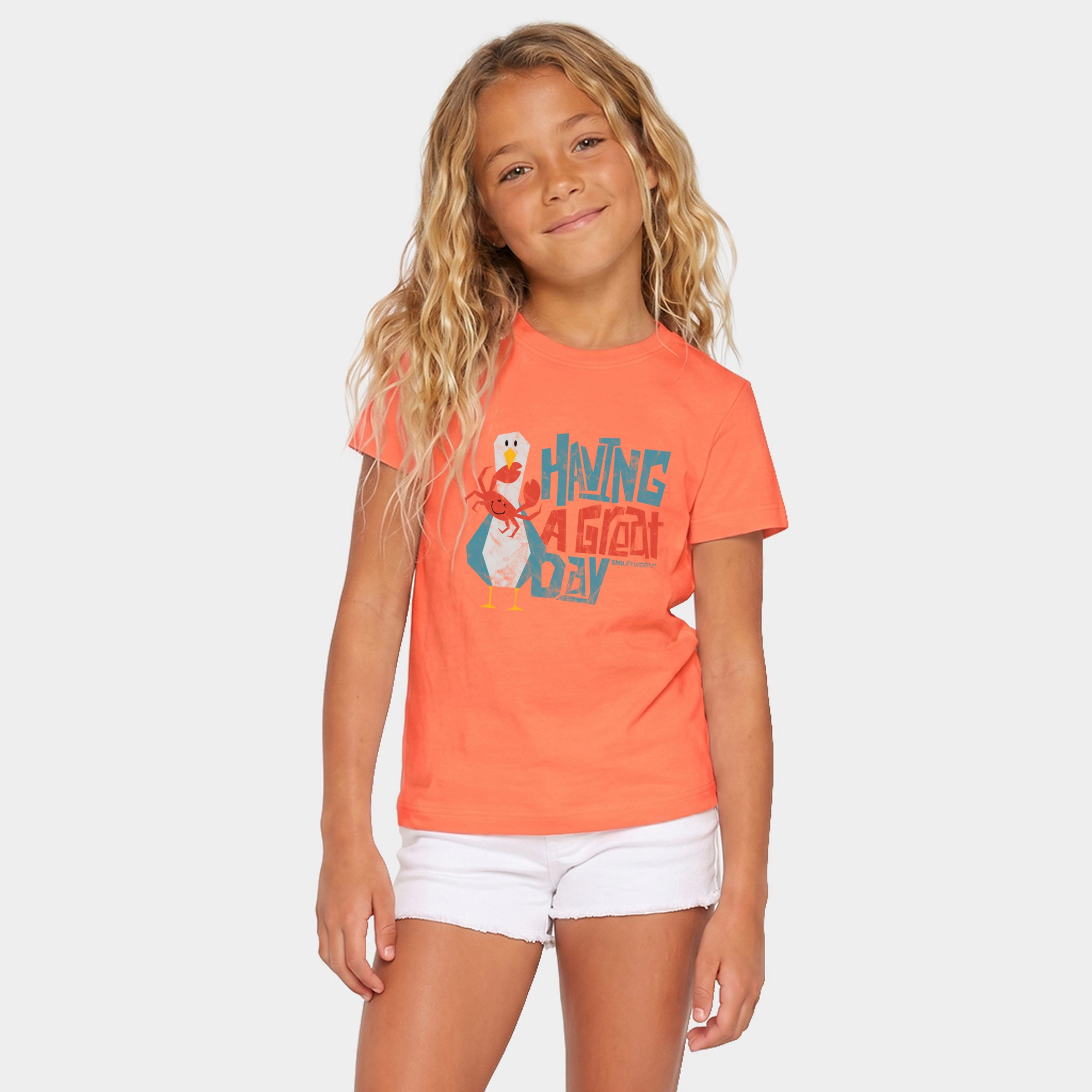 The Juniper Shop - Youth Short Sleeve Graphic T-Shirt SmileyWorld Having A Great Day