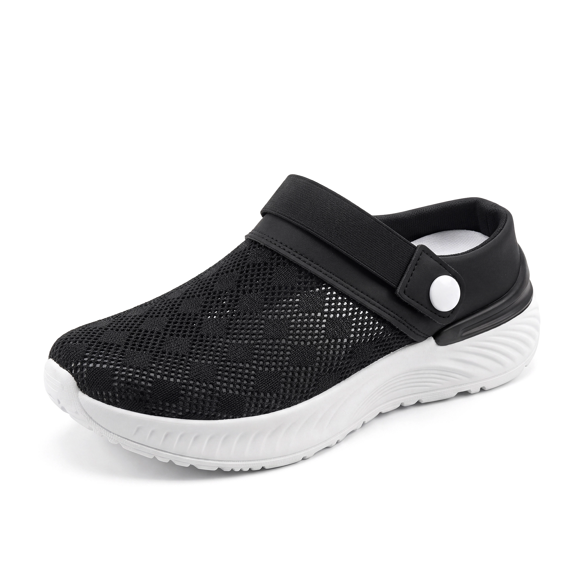 BLISSFUL STEP Women's Breathable Slip-on Garden Clogs Slippers
