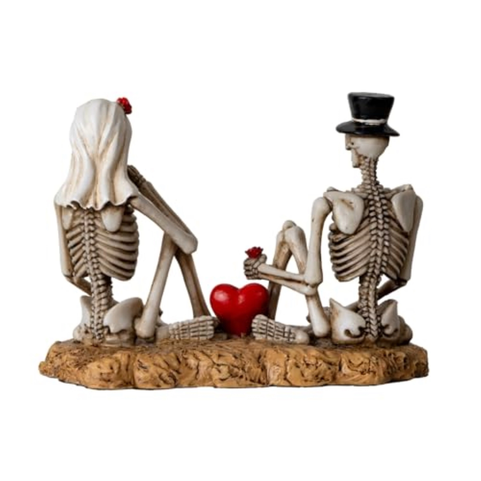 Pacific Giftware Eternal Love Skeleton Couple Figurine Wedding Gothic Decor Piece for Romantic Occasions 4.13 inch