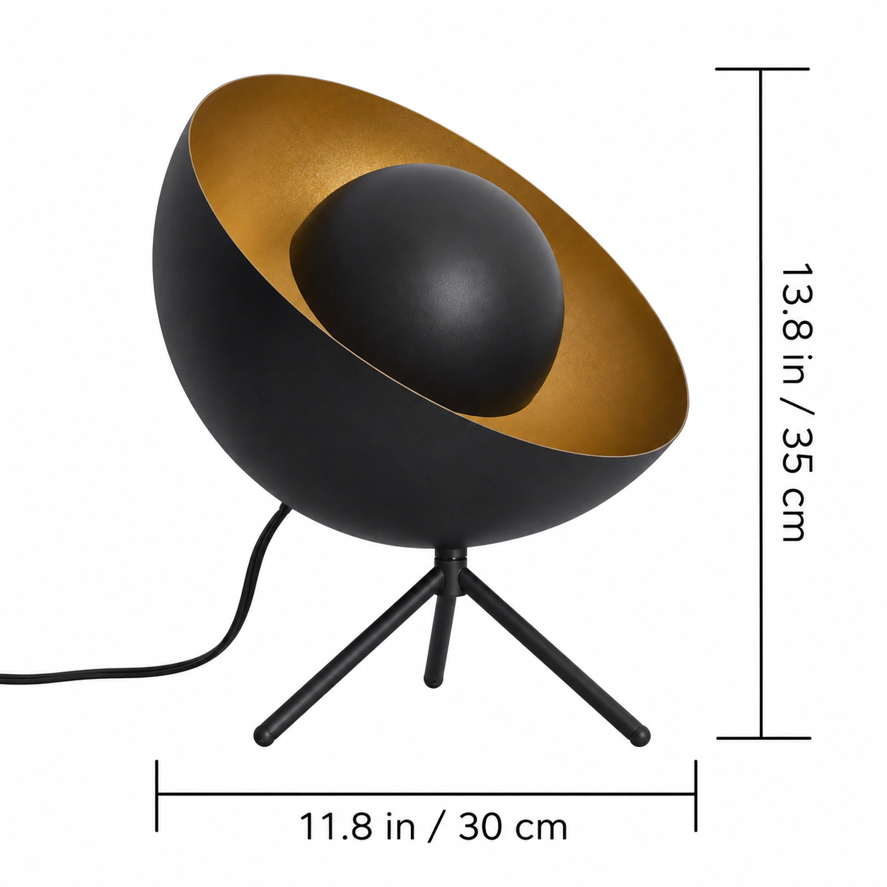 EP LIGHT Mid Century Satellite Radar Table Lamp