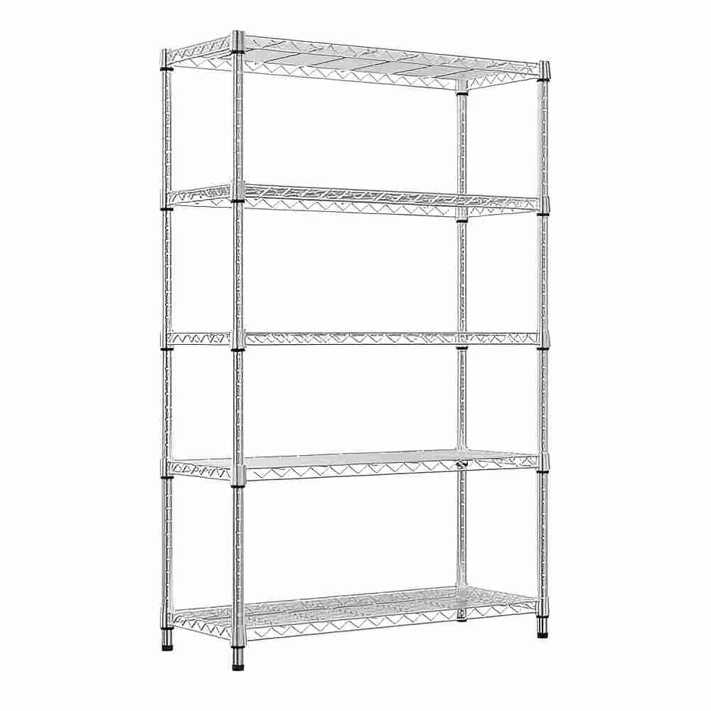 Flynama 5 Tier Heavy Duty Steel Storage Rack 1750lb 72 in. H Adjustable Shelving Unit for Home Kitchen and Garage