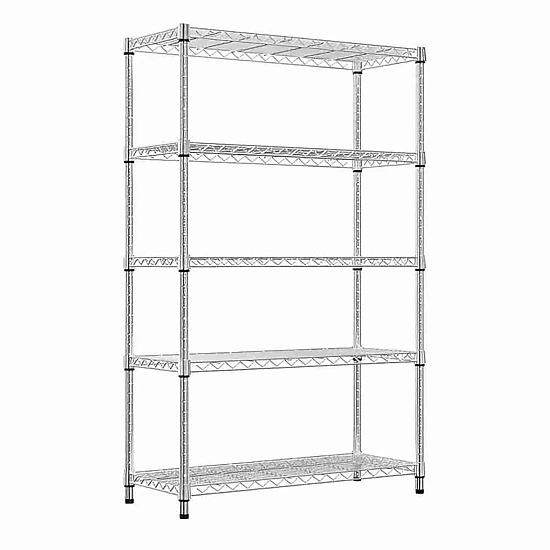 Flynama 5 Tier Heavy Duty Steel Storage Rack 1750lb 72 in. H Adjustable Shelving Unit for Home Kitchen and Garage