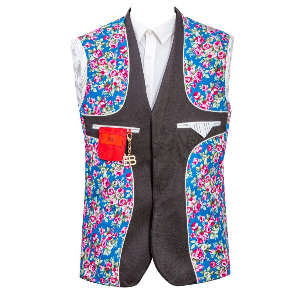Elie Balleh Men's Slim Fit Solid Blazer Sports Coat Jacket