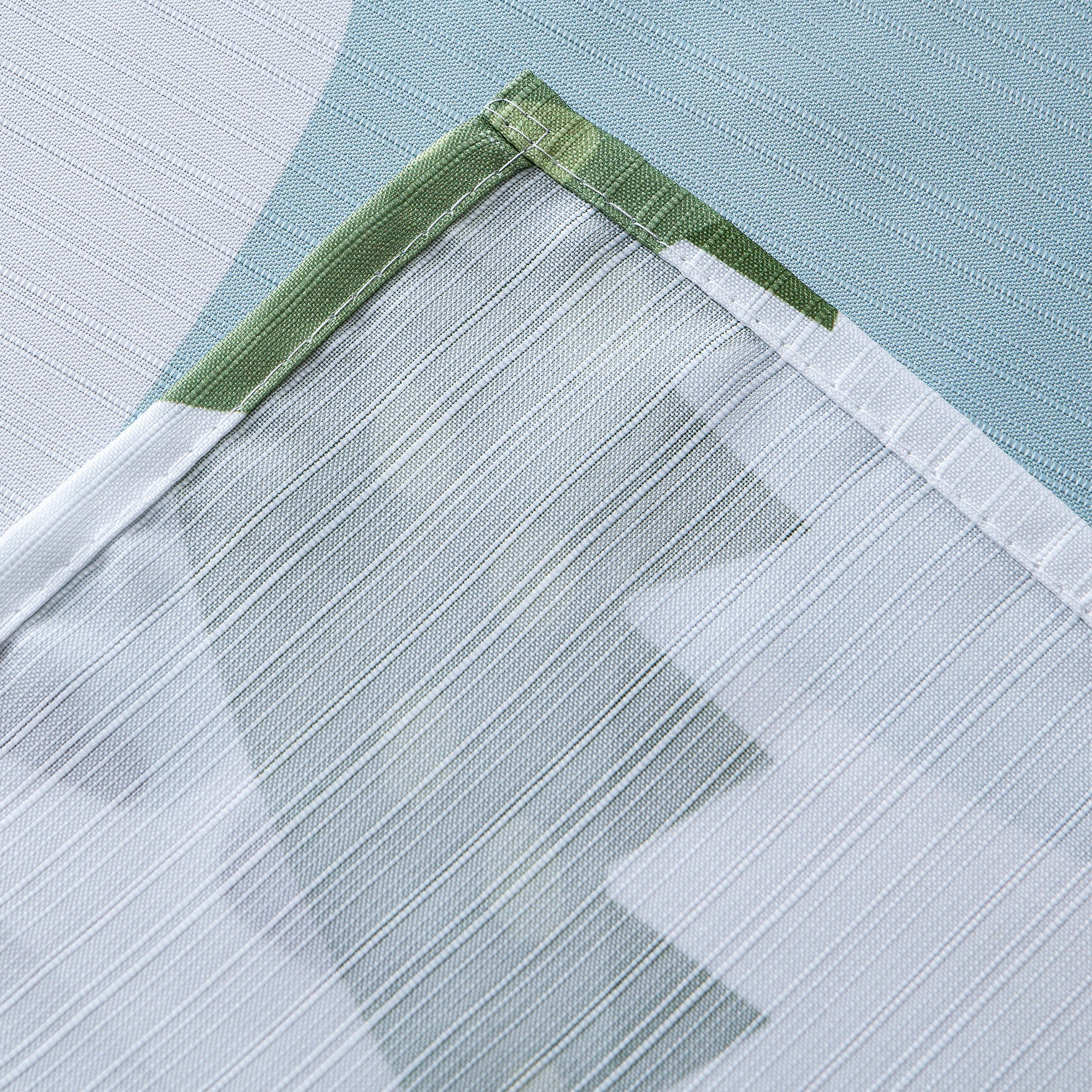 Dainty Home Safari 3D Textured Fabric Shower Curtain with 12 Metal Rollerball Hooks, 70" x 72"